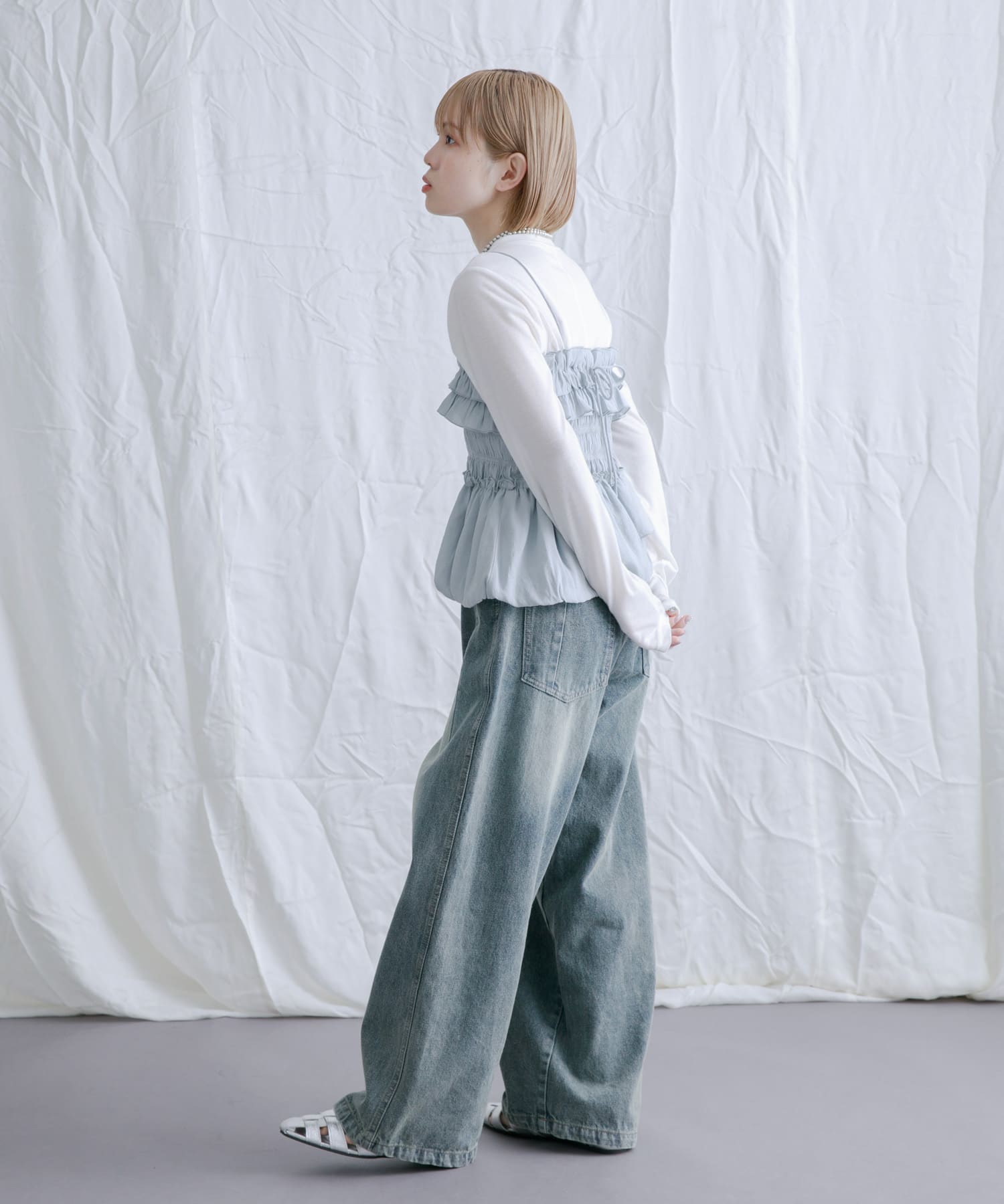 身長：153cm サイズ：one