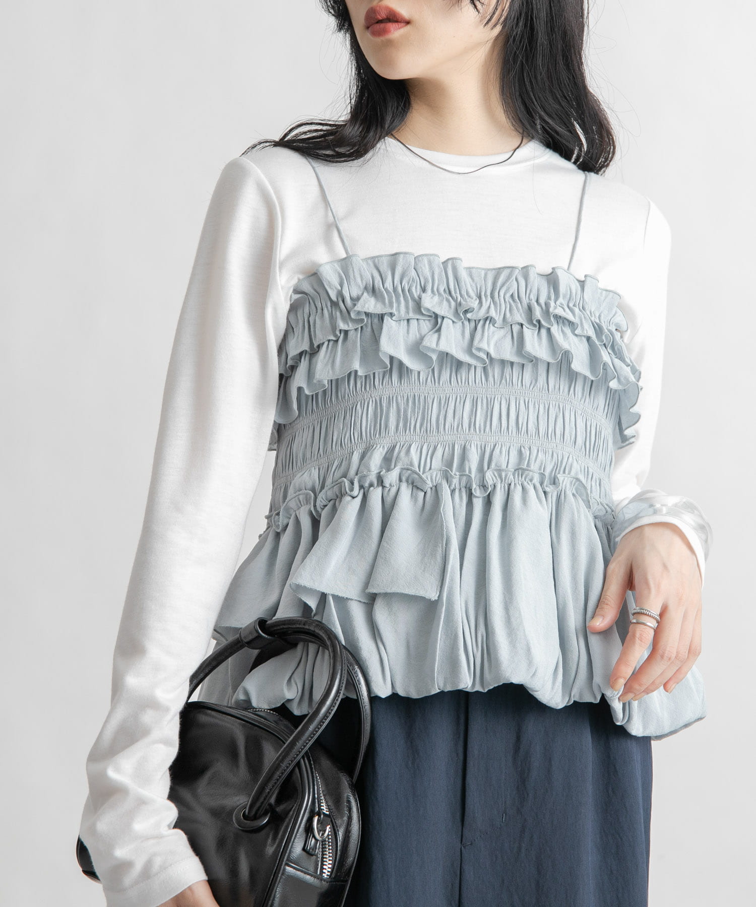 身長：160cm サイズ：one