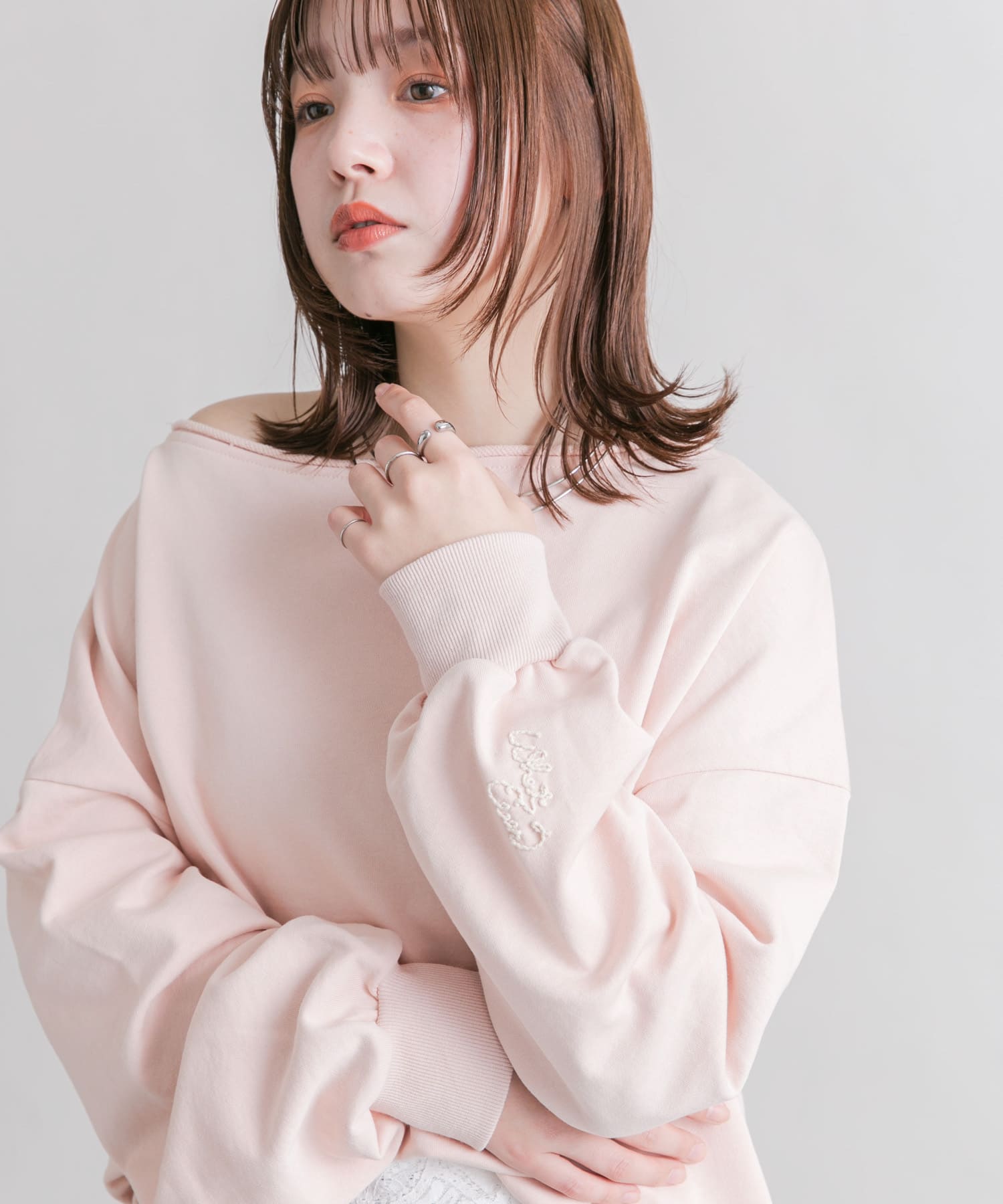 身長：160cm サイズ：one