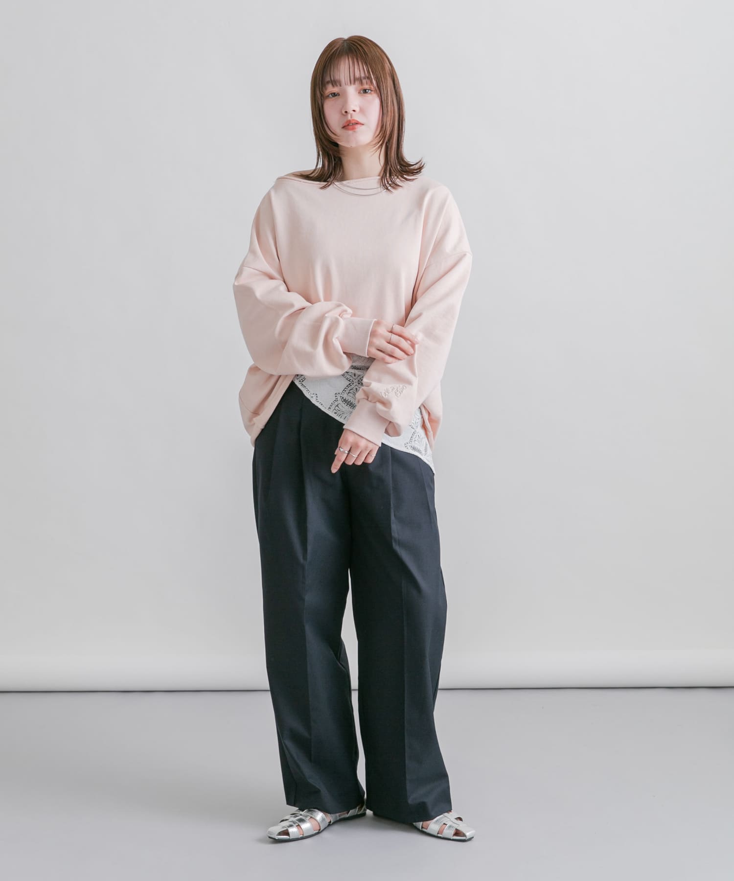 身長：160cm サイズ：one
