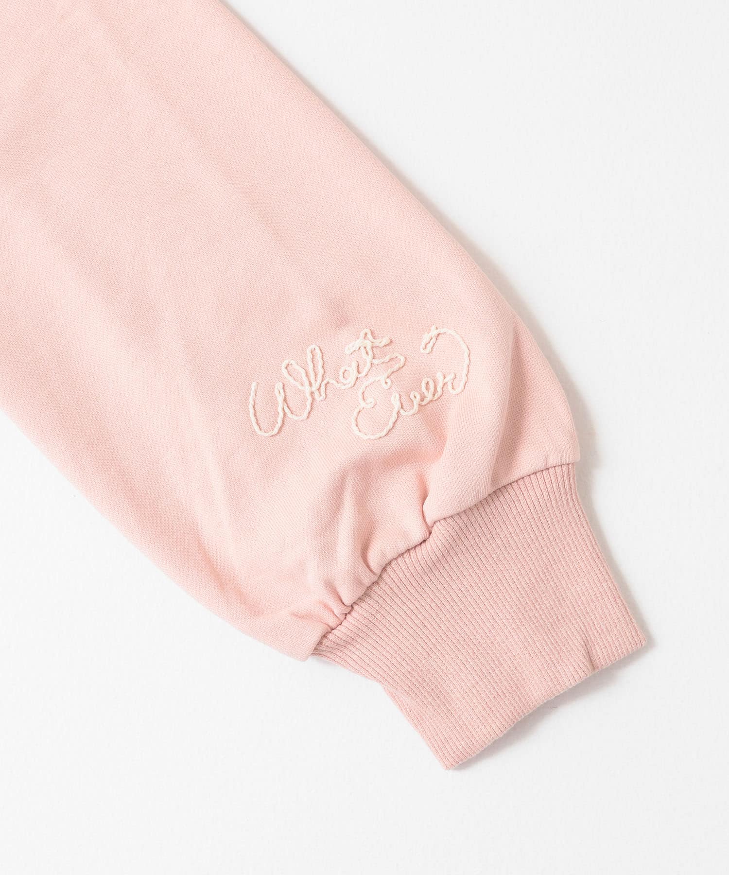 オフショルダーロゴスウェット PINK one