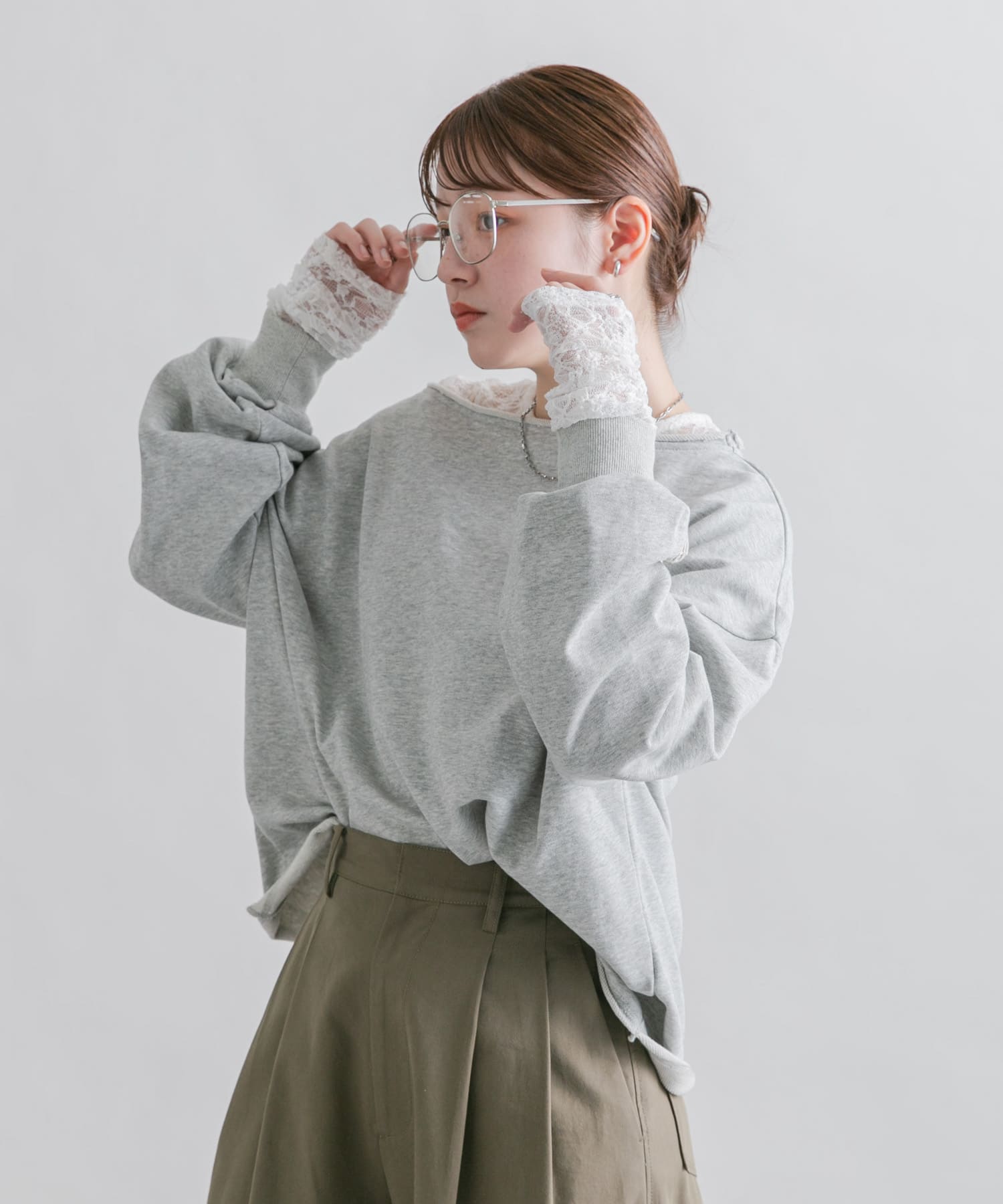 身長：160cm サイズ：one