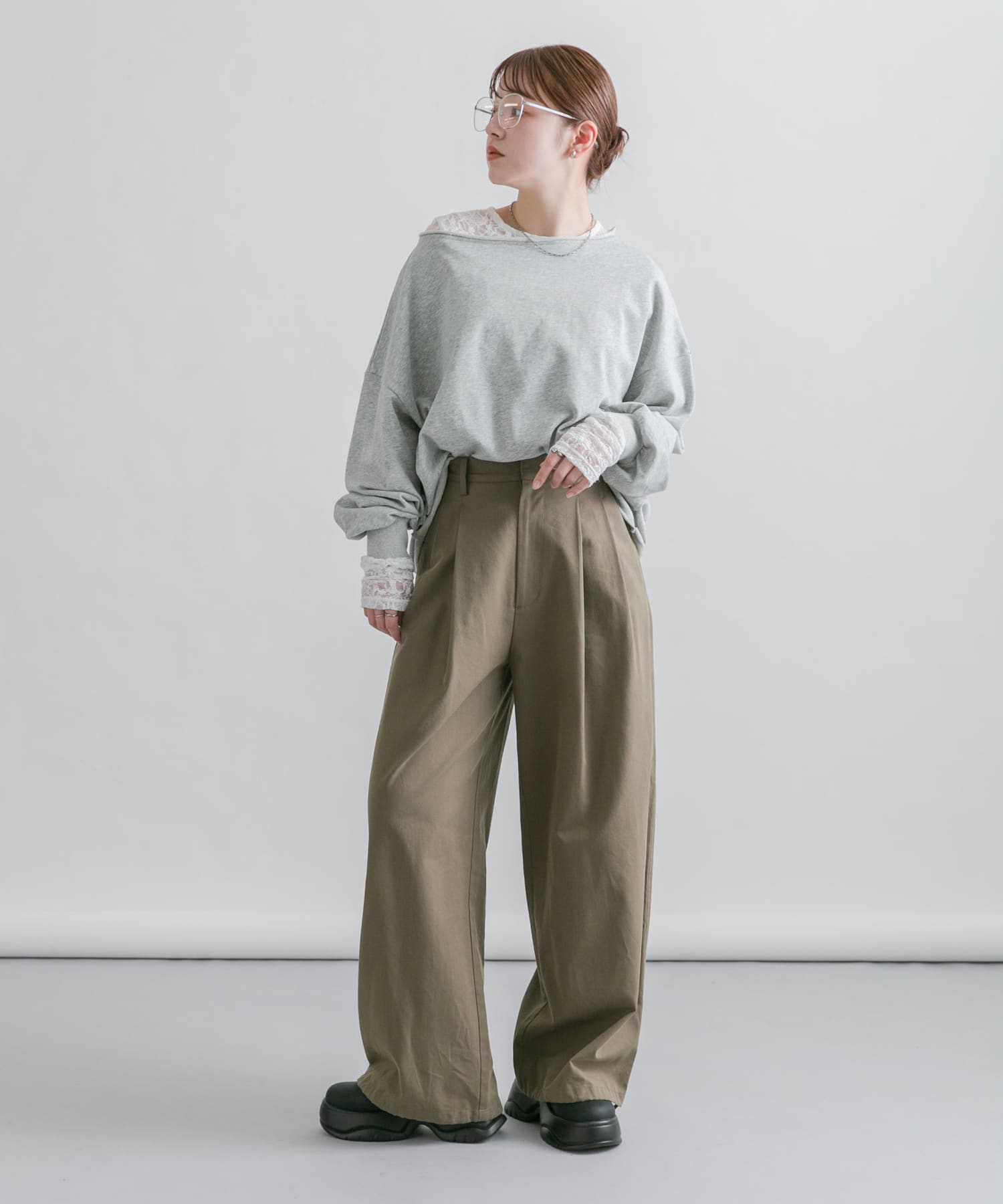 身長：160cm サイズ：one