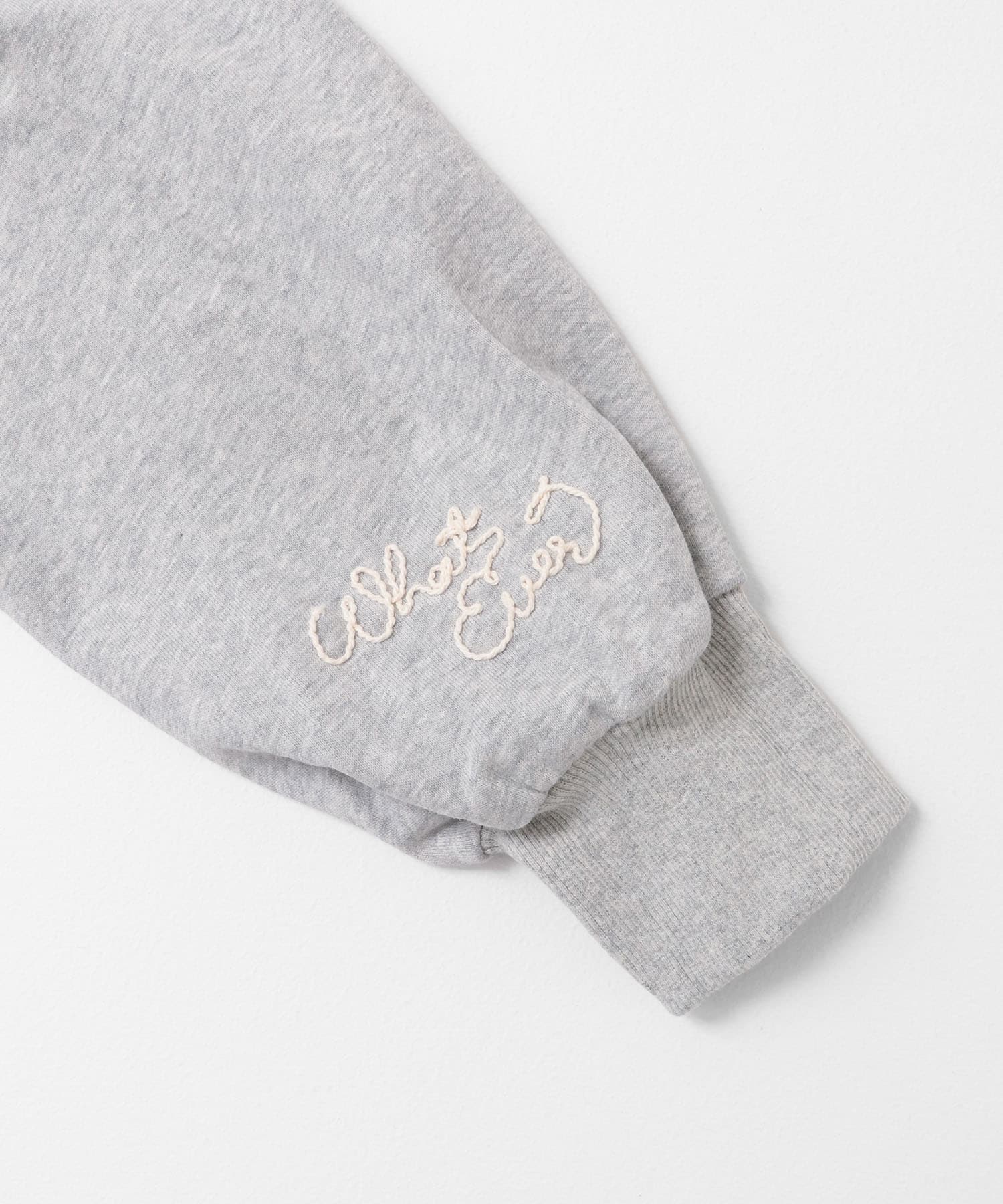 オフショルダーロゴスウェット TOP GRAY one