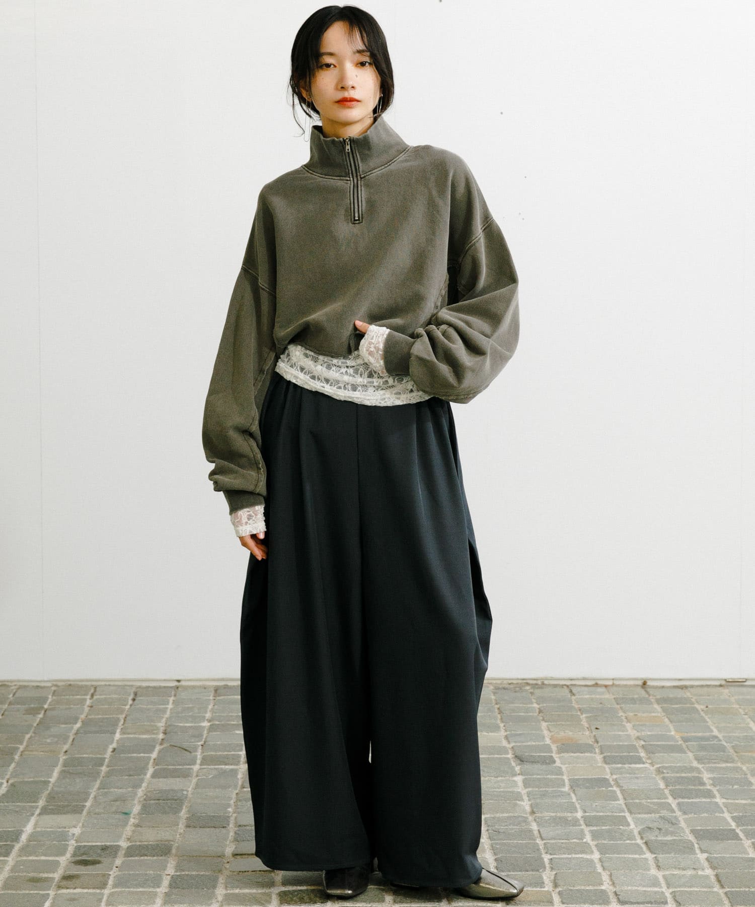 身長：159cm サイズ：one