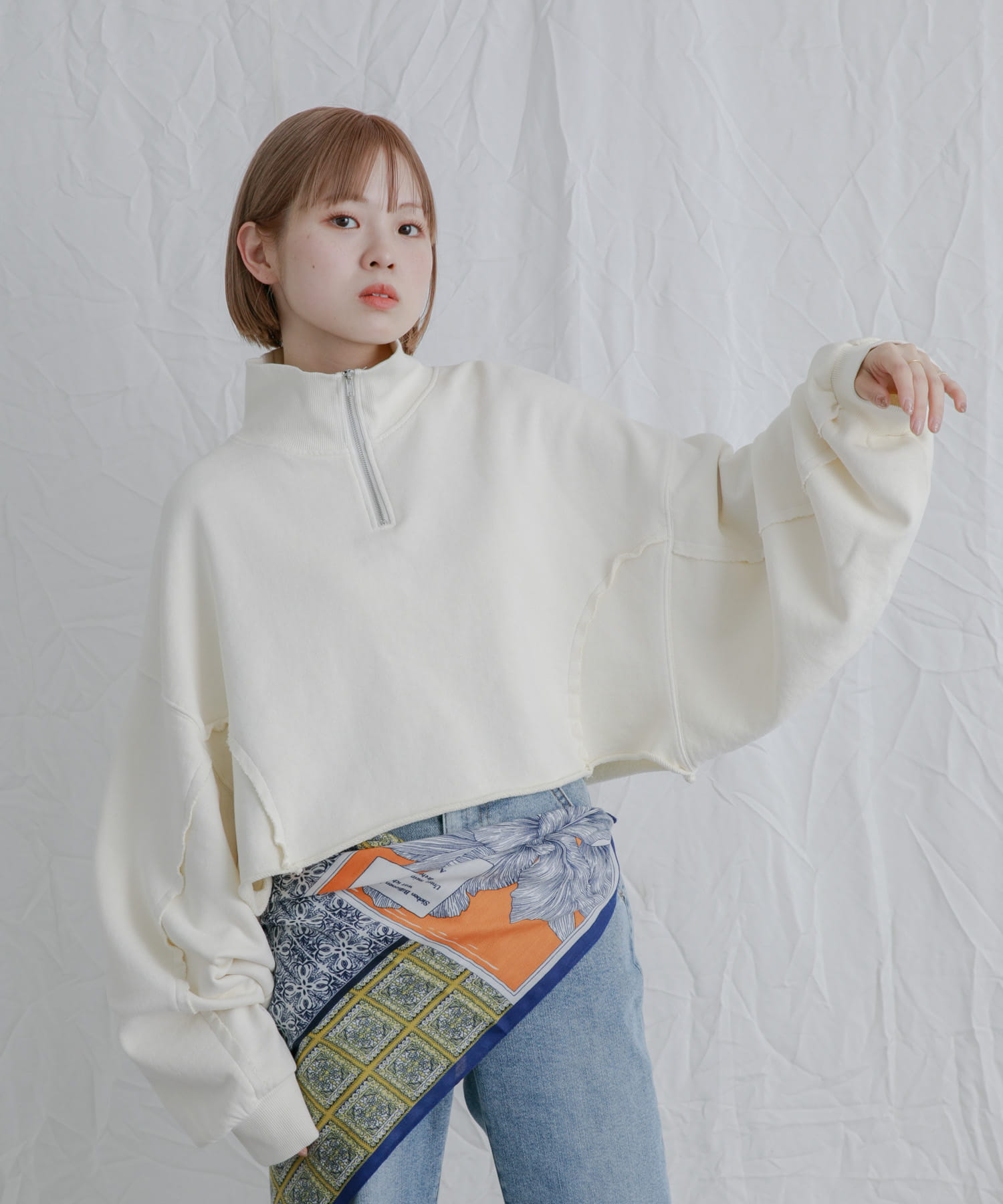 身長：153cm サイズ：one