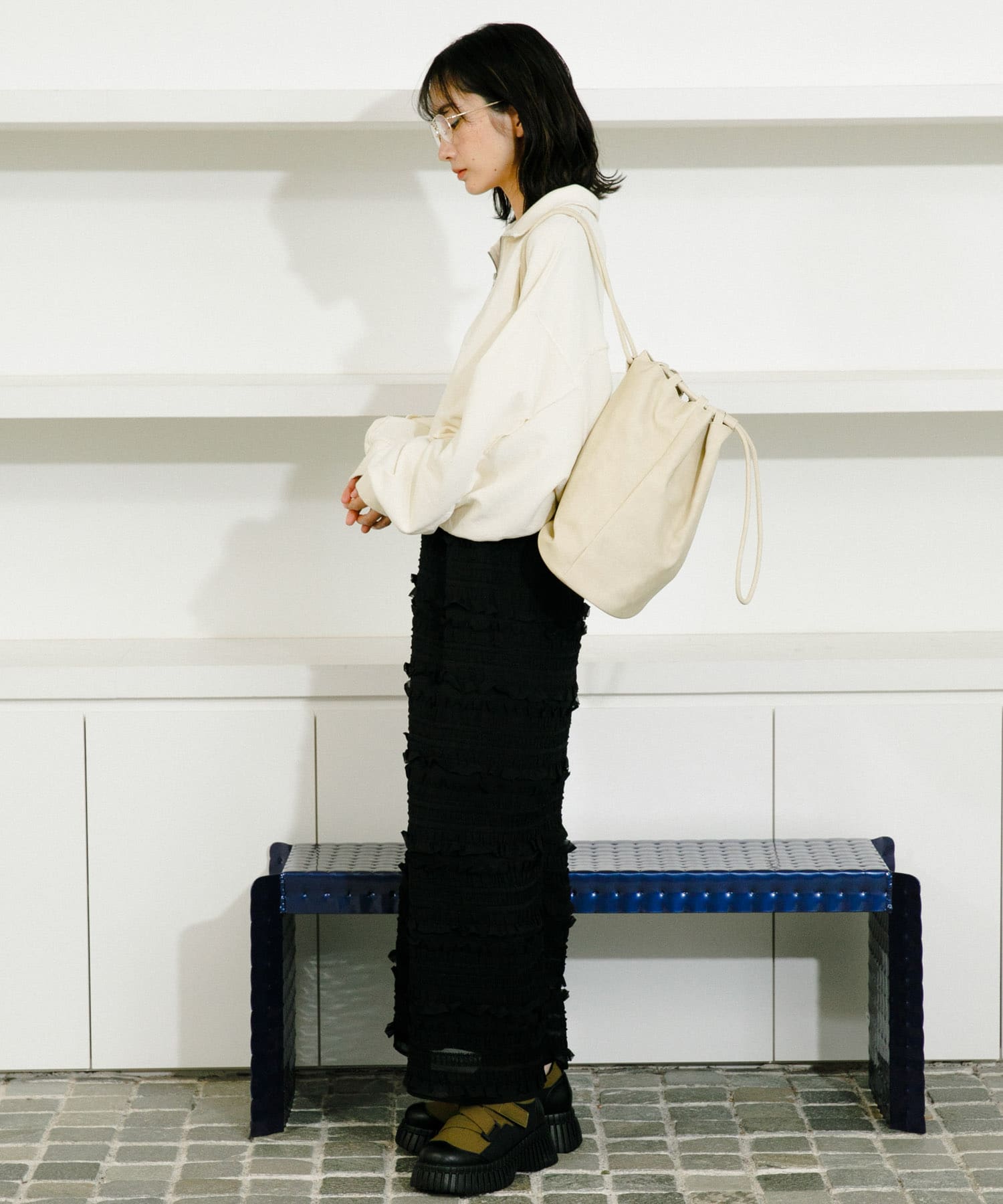 身長：159cm サイズ：one