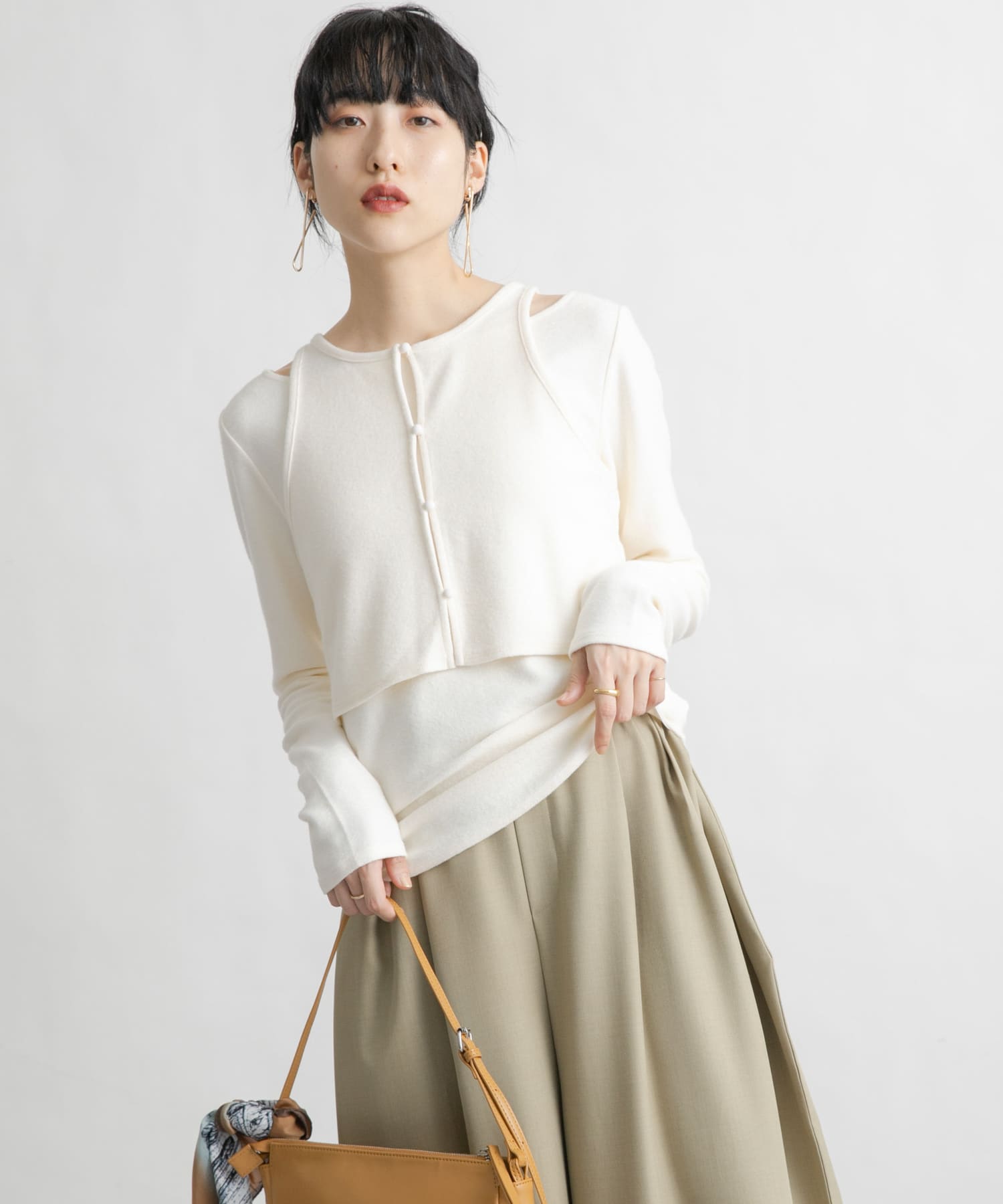 身長：160cm サイズ：one