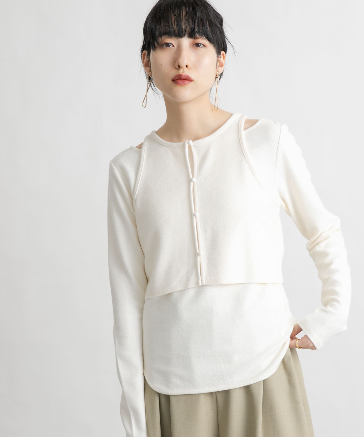 身長：160cm サイズ：one
