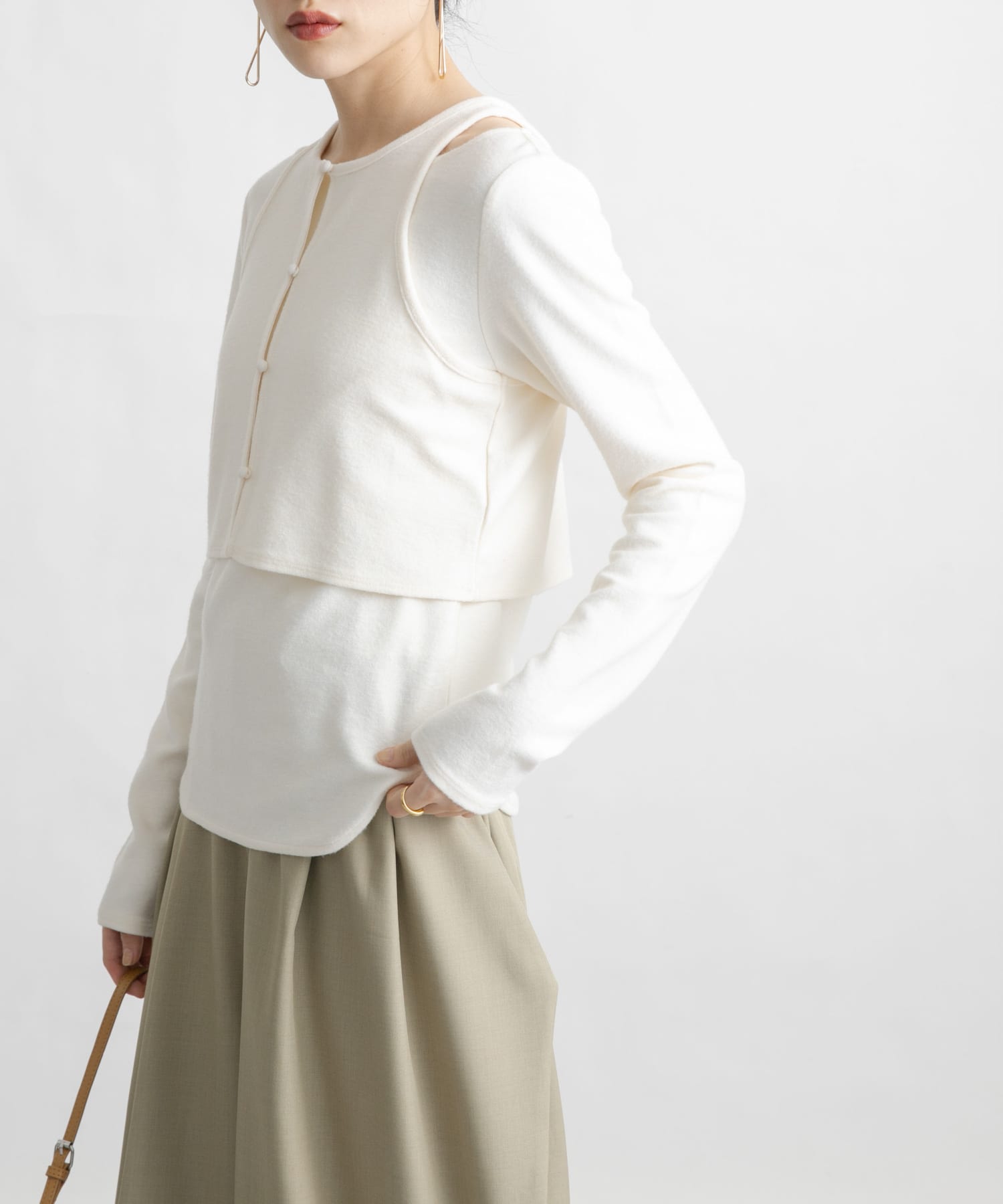 身長：160cm サイズ：one