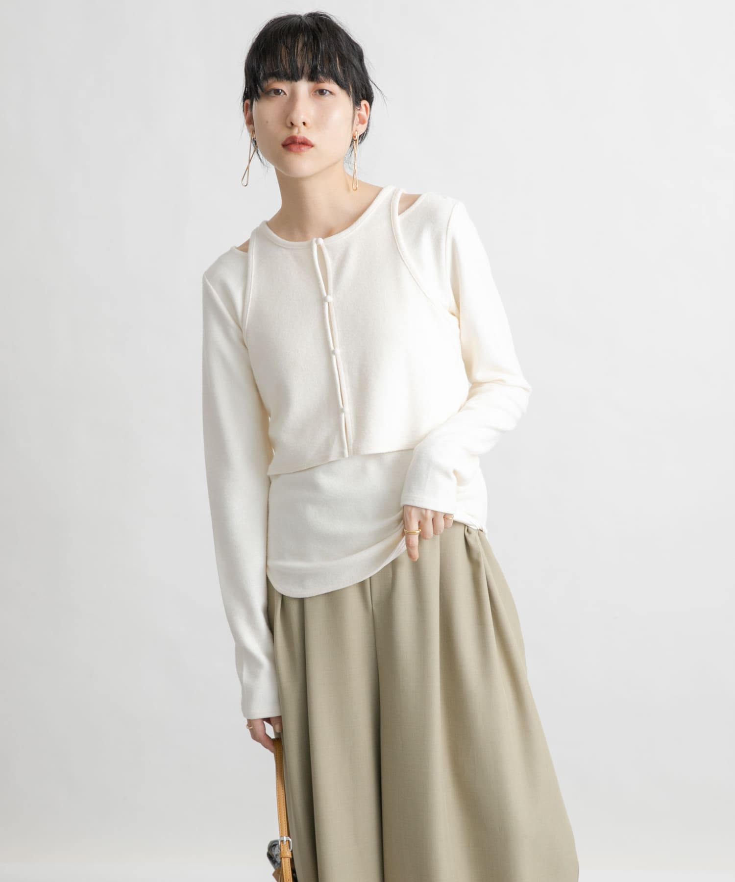身長：160cm サイズ：one