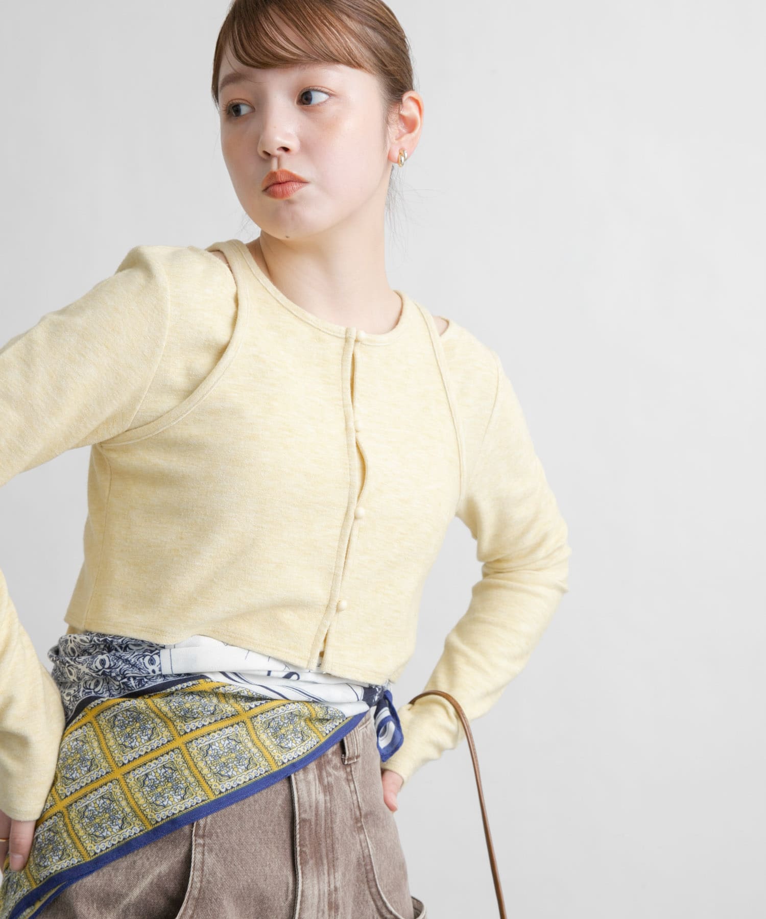 身長：160cm サイズ：one