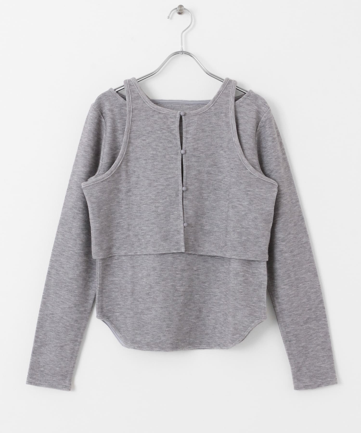 ベストSETロンTEE GRAY one
