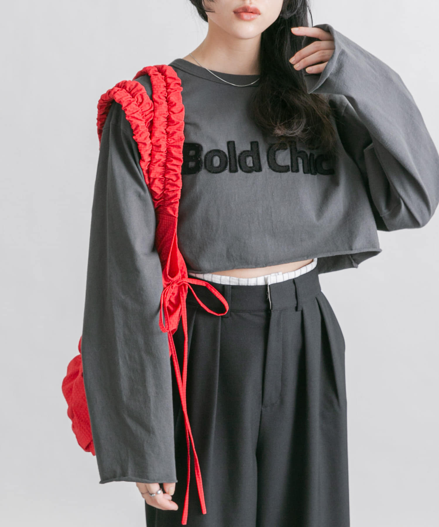 身長：160cm サイズ：one