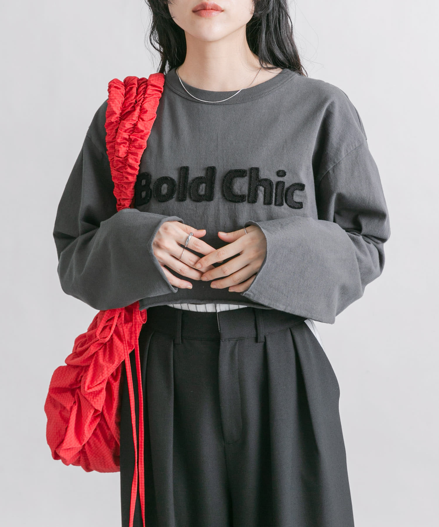 身長：160cm サイズ：one