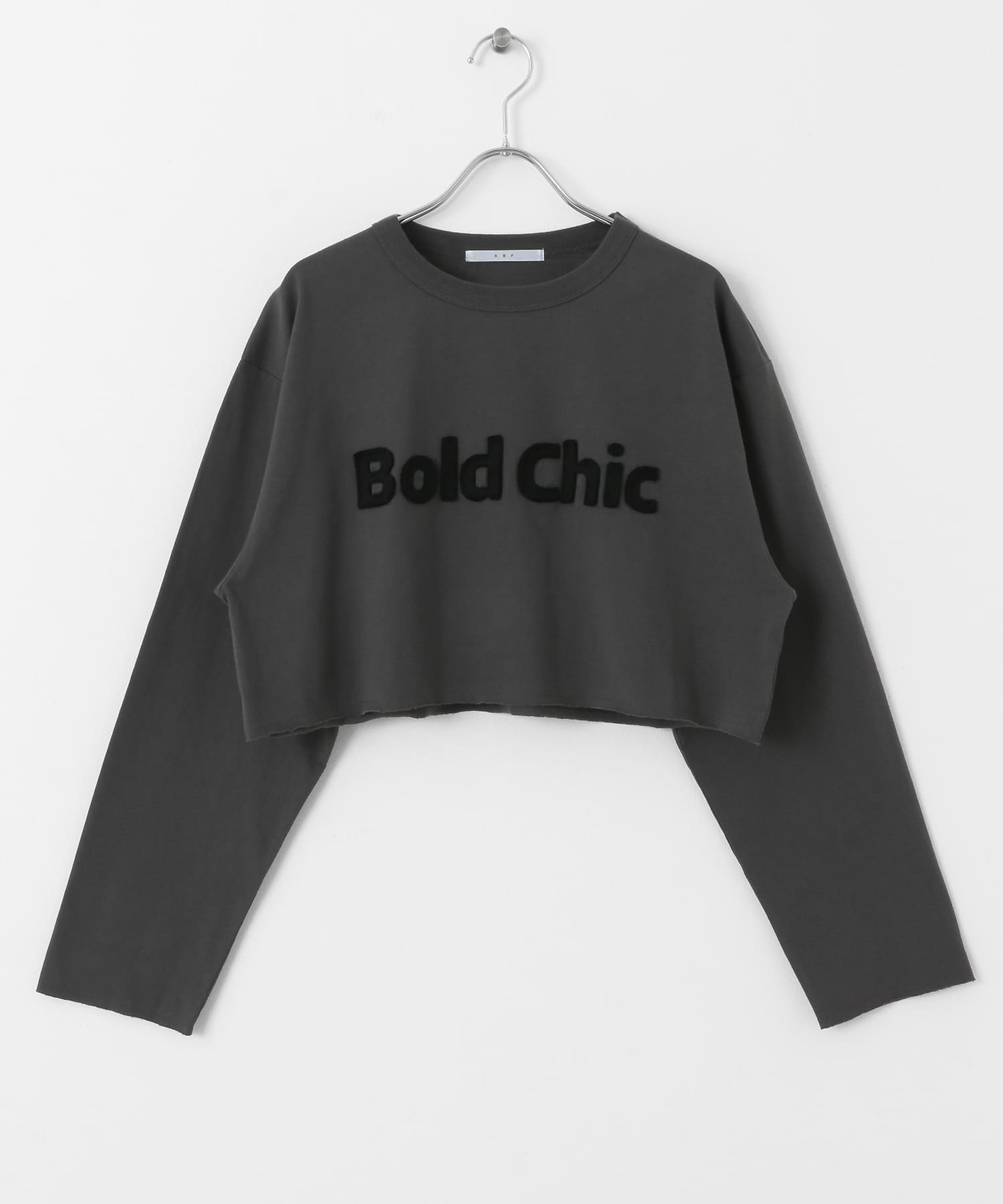 パッチワークロゴTEE CHARCOAL one