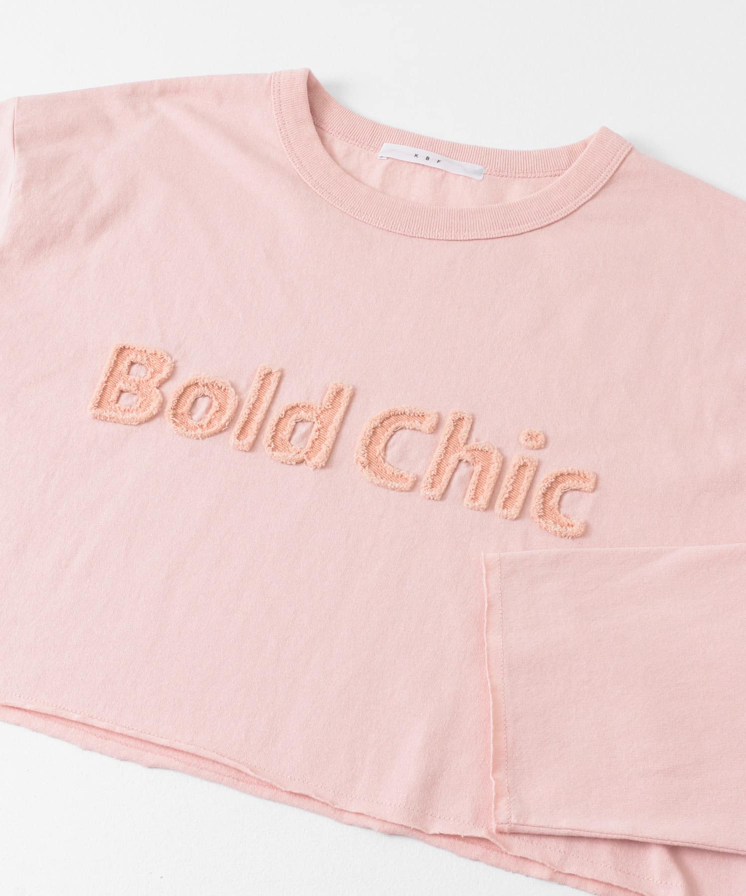パッチワークロゴTEE PINK one