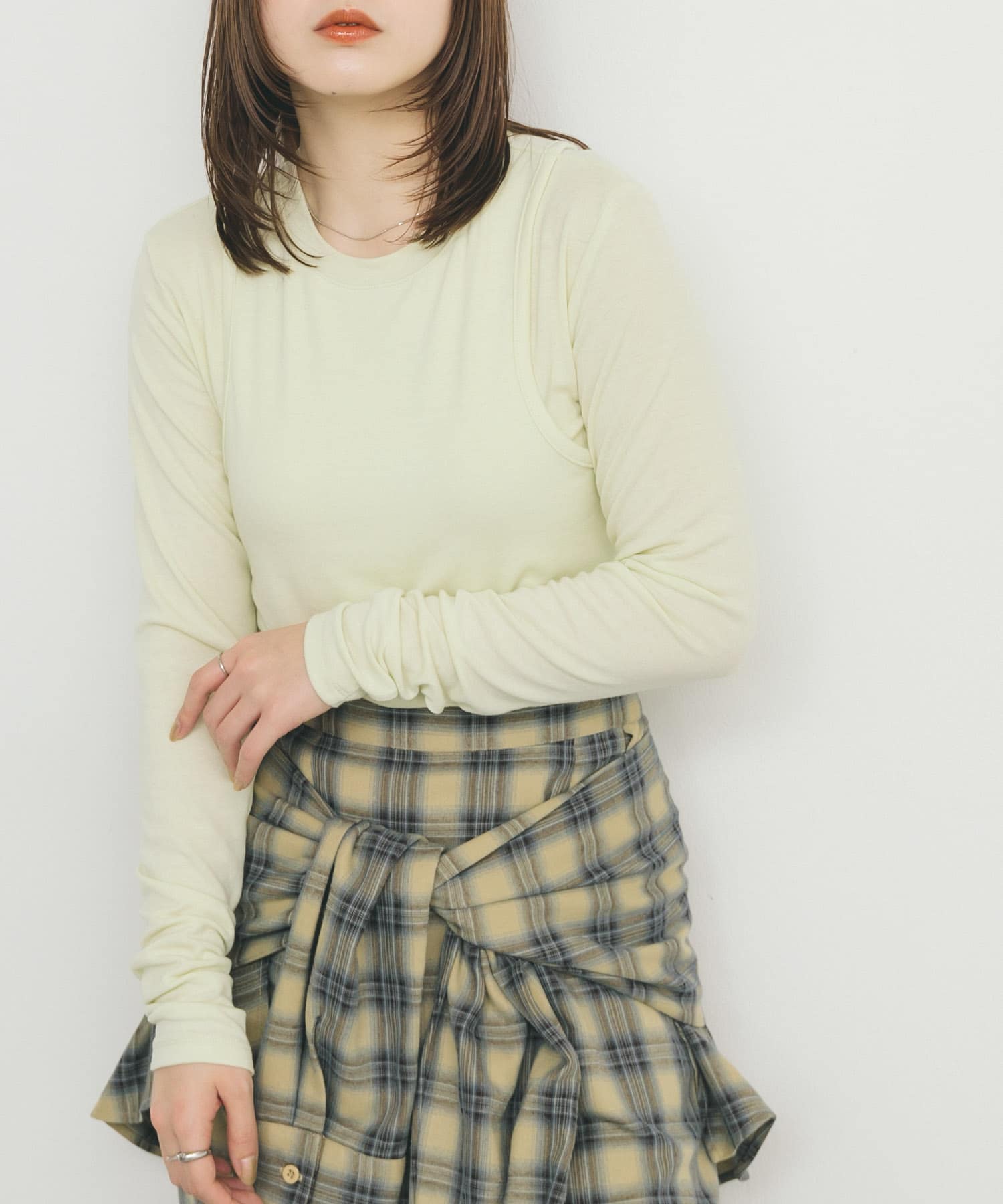 身長：160cm サイズ：one