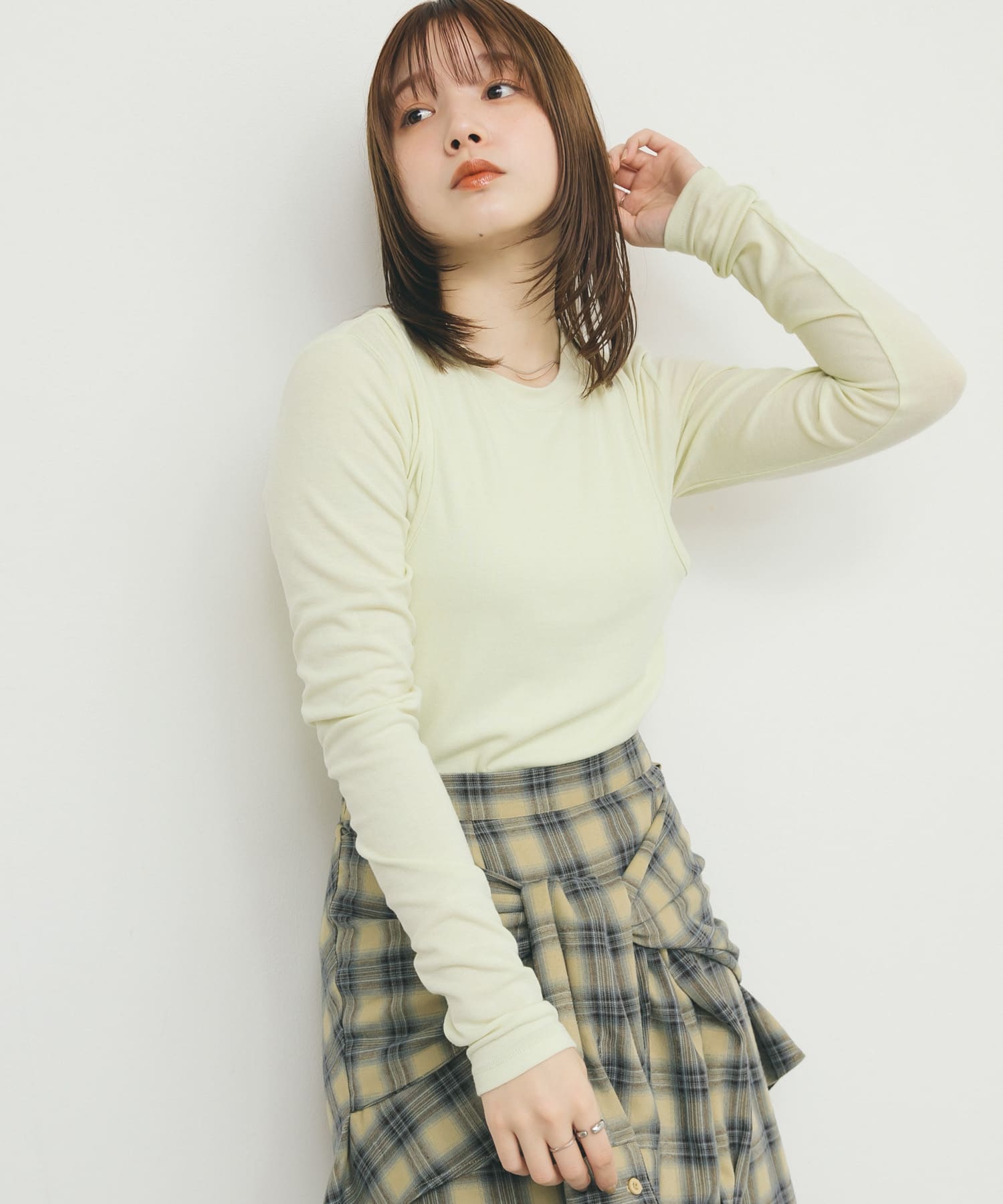 身長：160cm サイズ：one