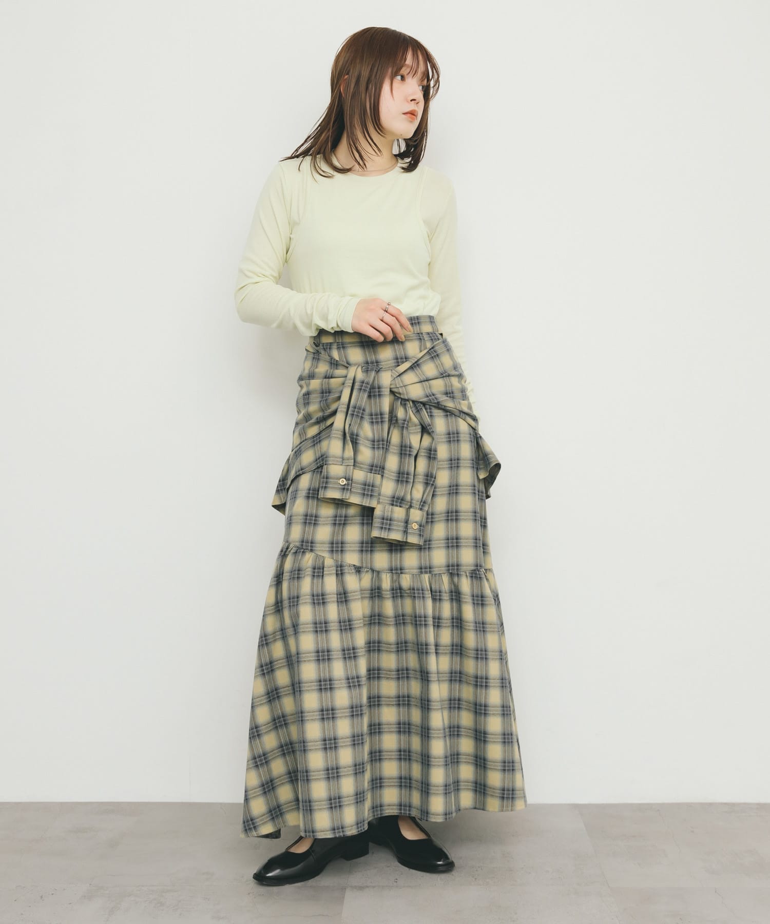 身長：160cm サイズ：one