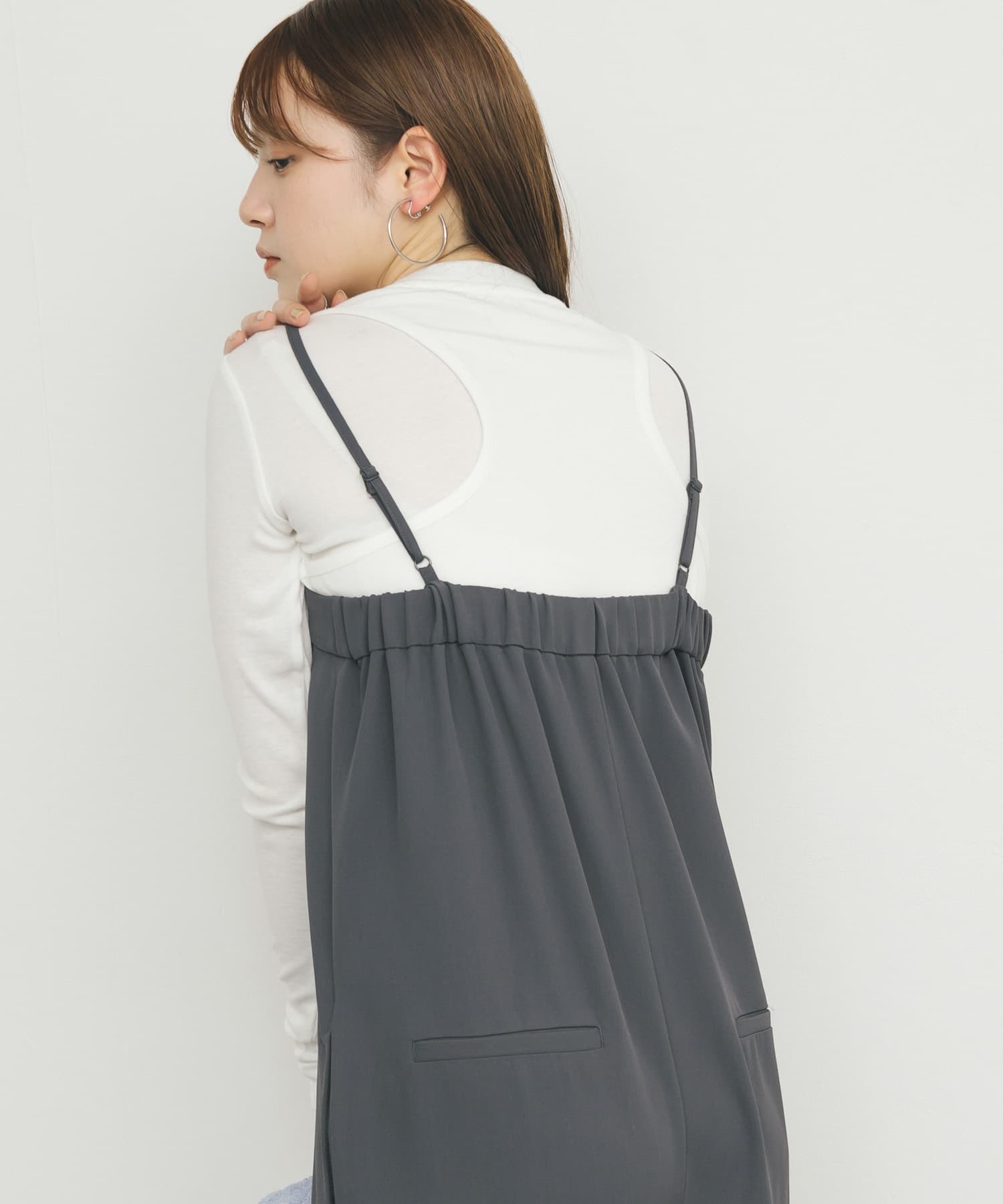 身長：160cm サイズ：one