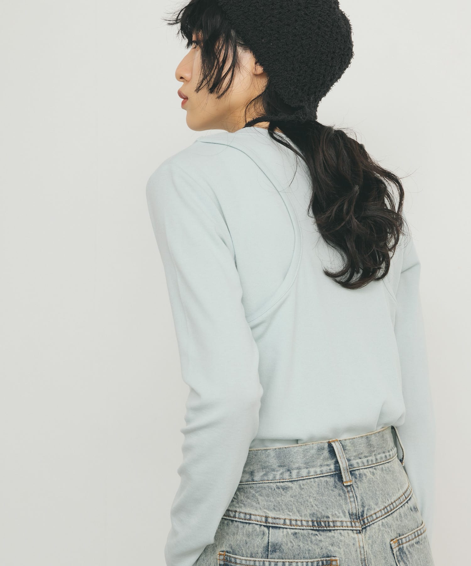 身長：160cm サイズ：one