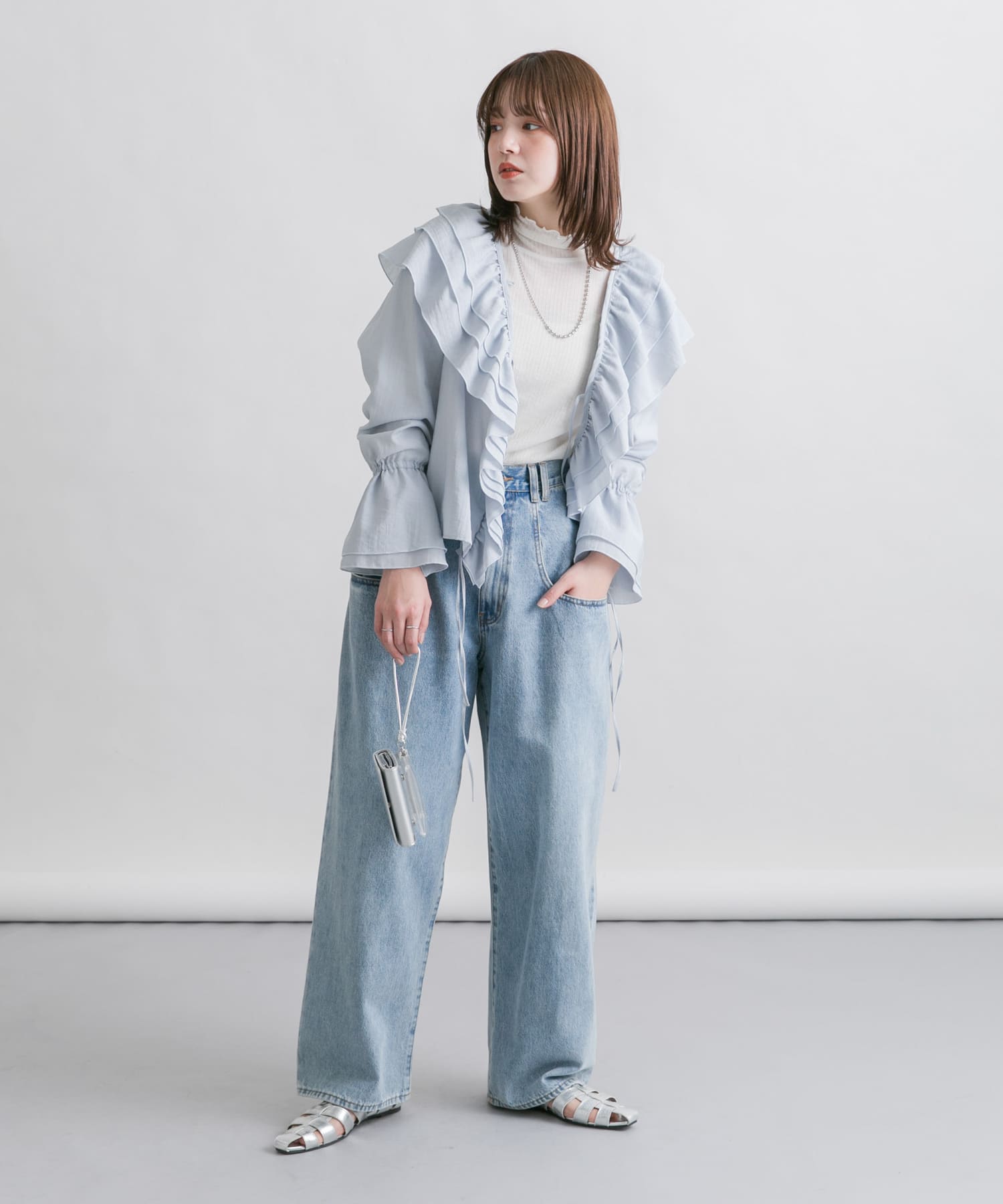 身長：160cm サイズ：one