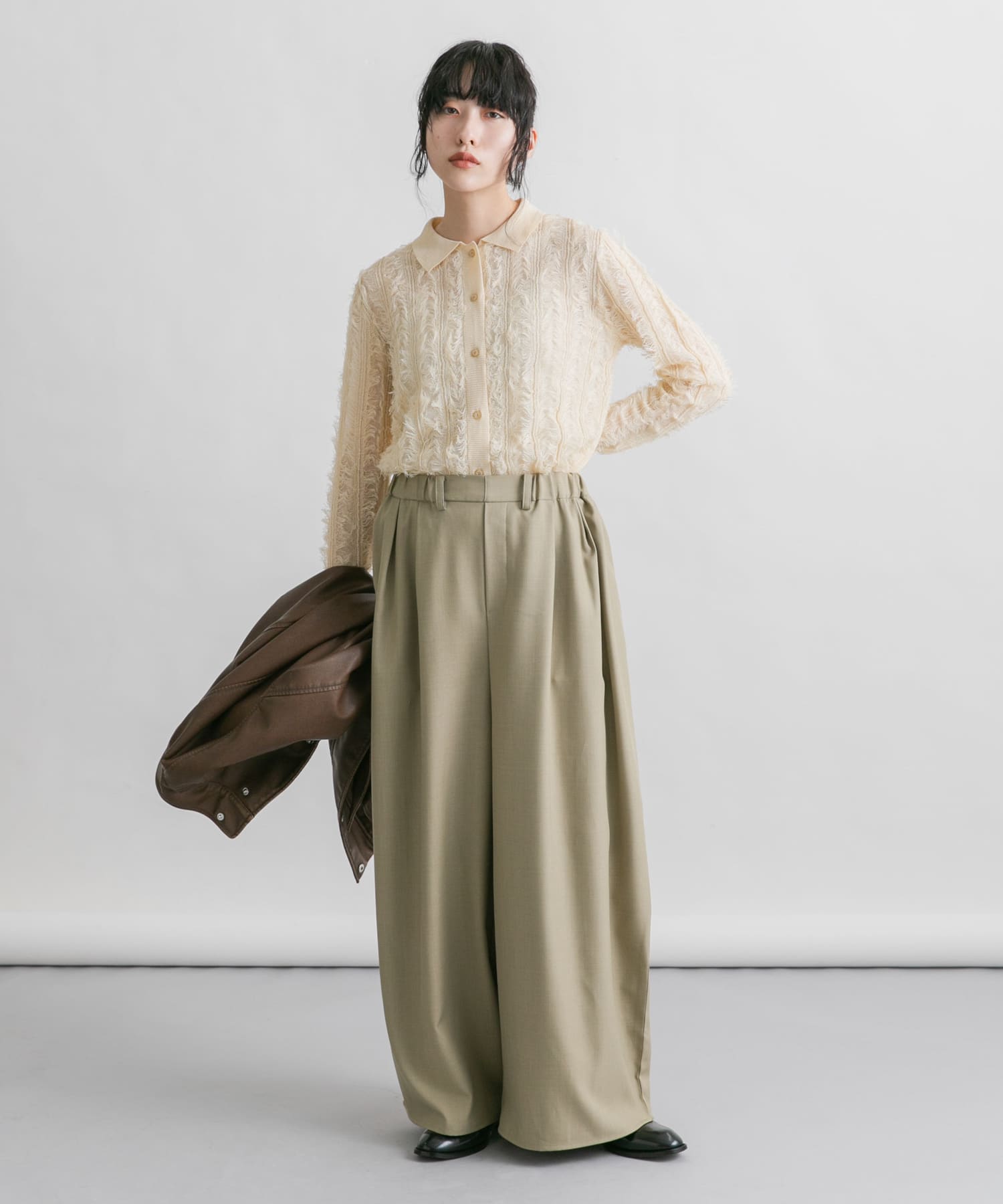 身長：160cm サイズ：one