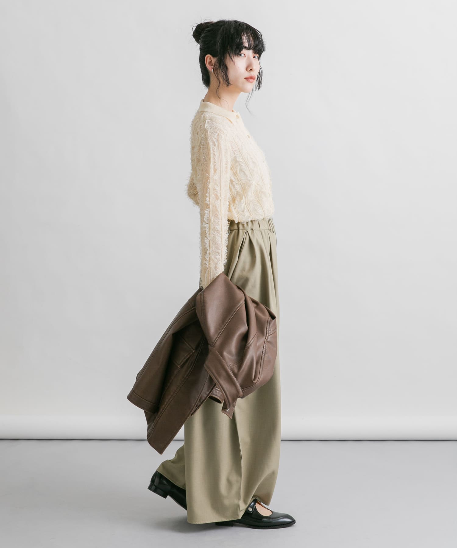 身長：160cm サイズ：one