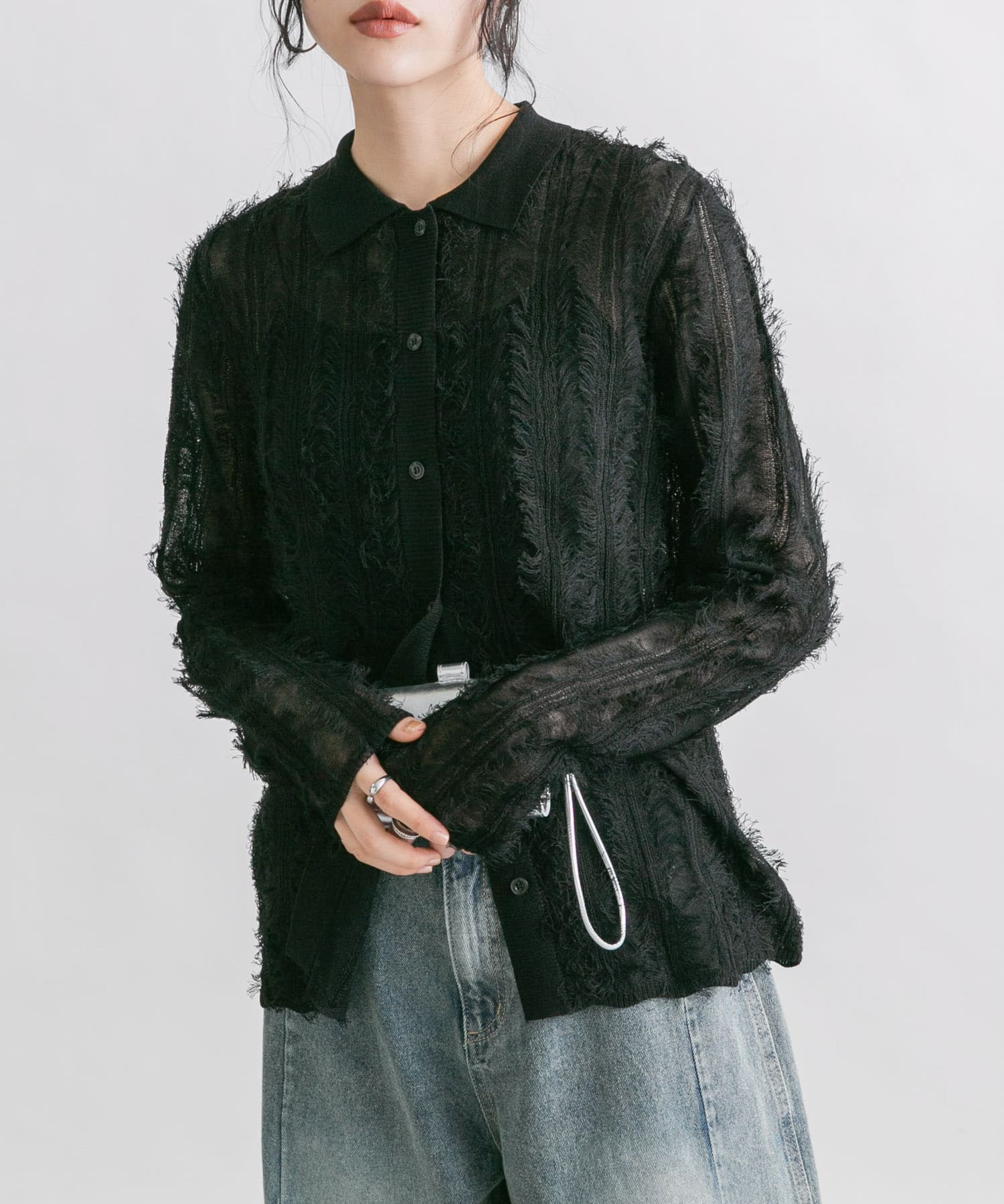 身長：160cm サイズ：one