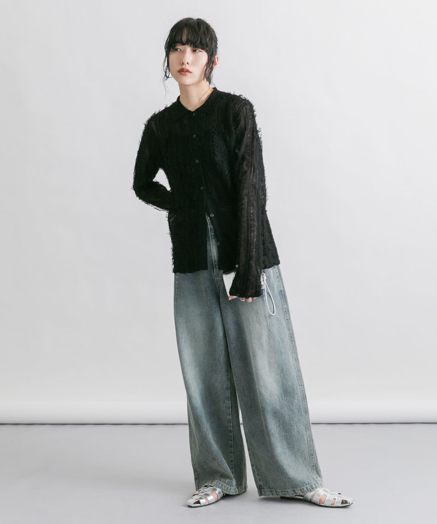 身長：160cm サイズ：one