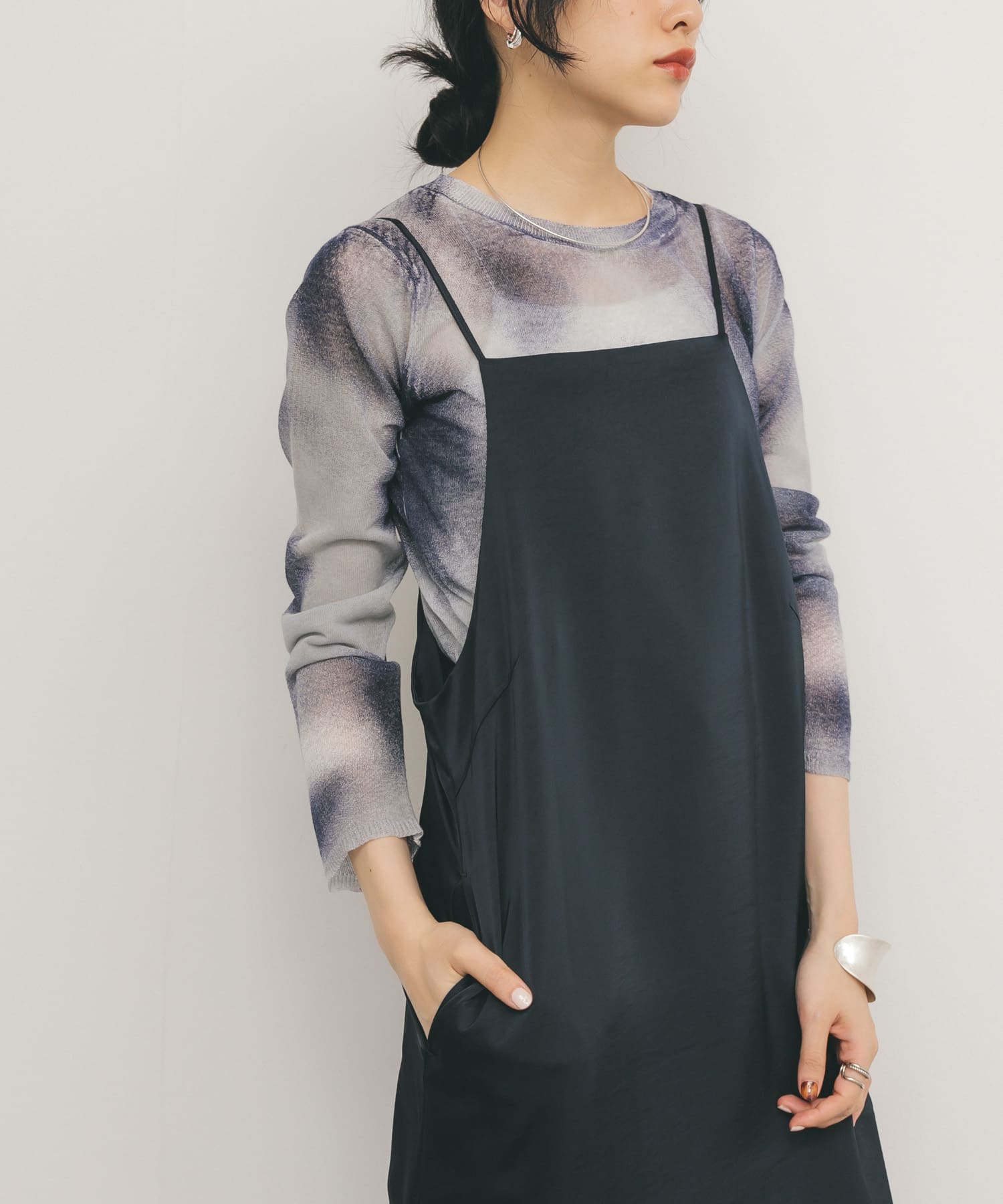 身長：160cm サイズ：one