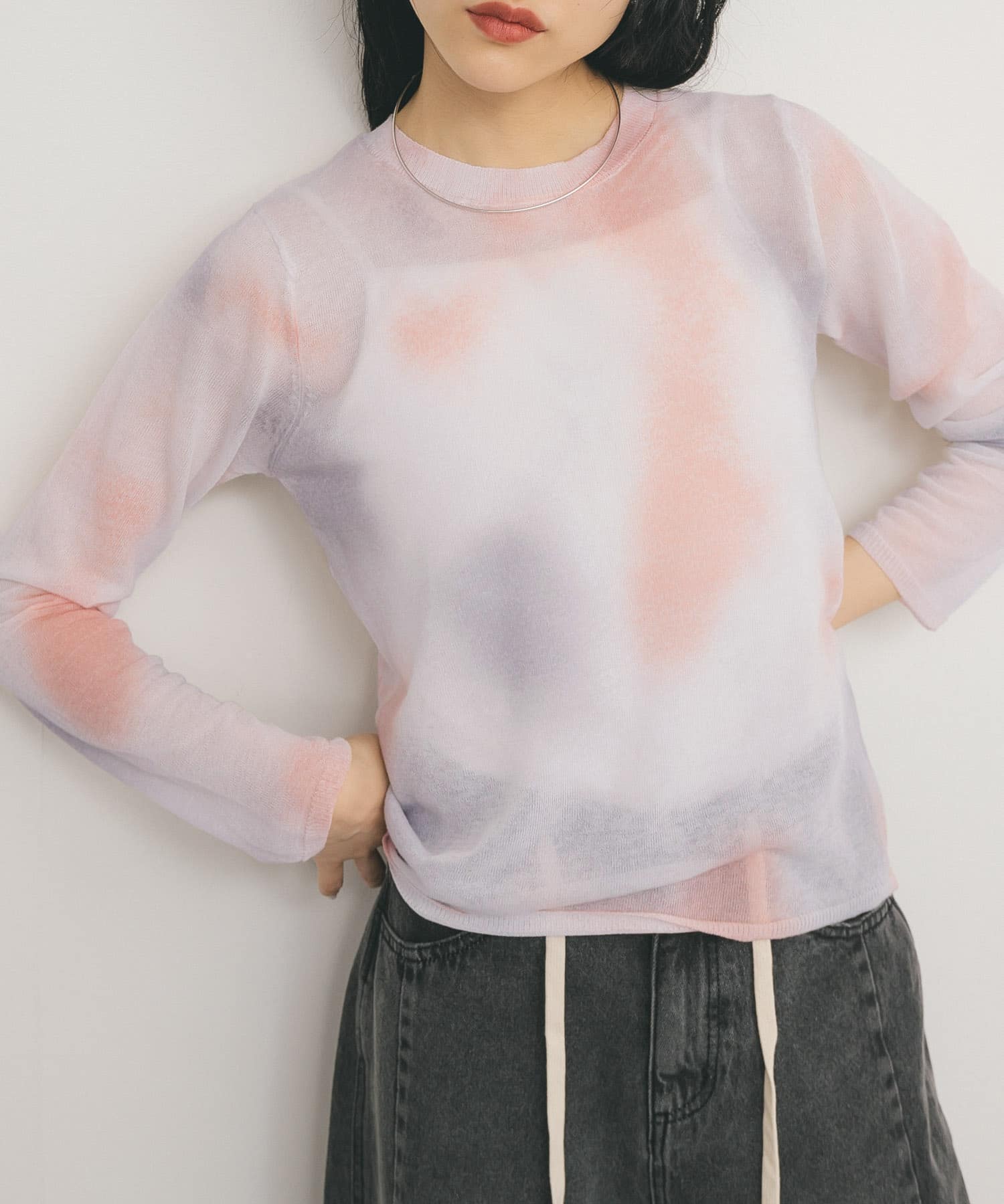 身長：160cm サイズ：one