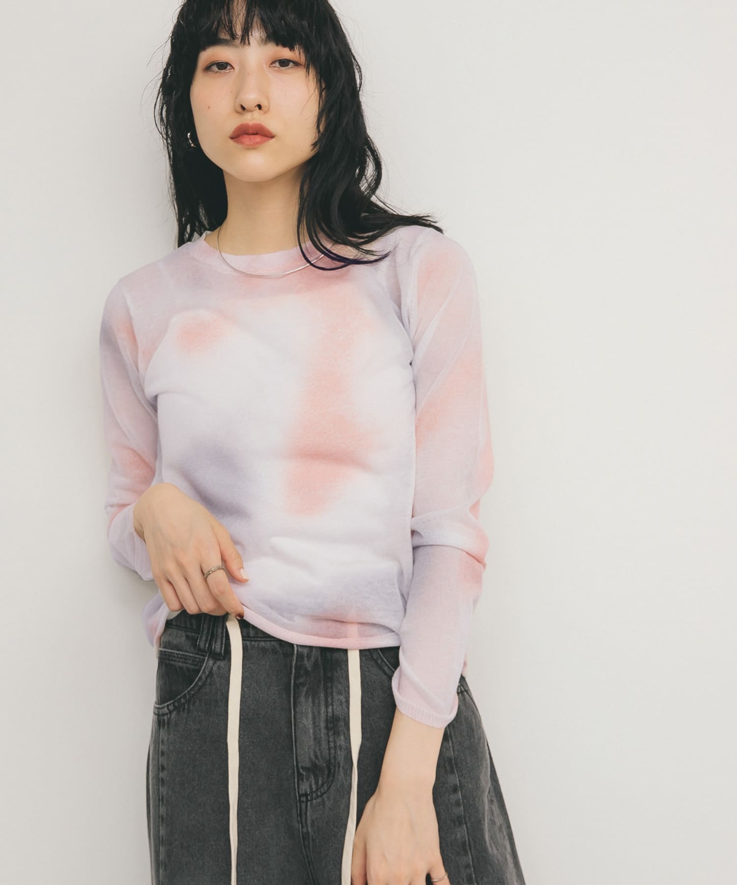 身長：160cm サイズ：one