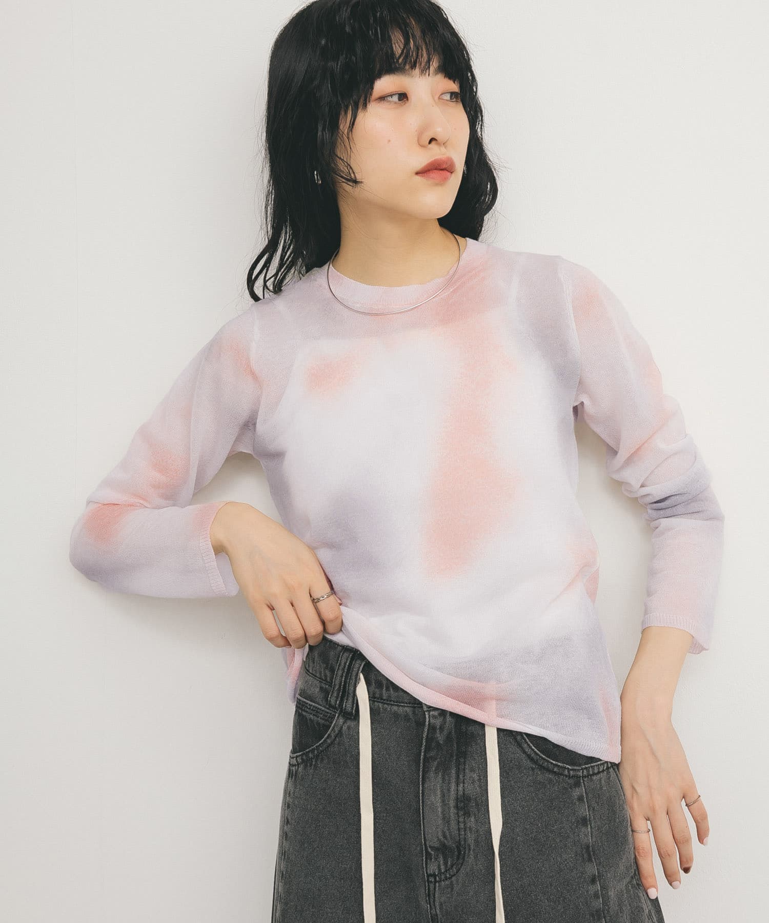 身長：160cm サイズ：one