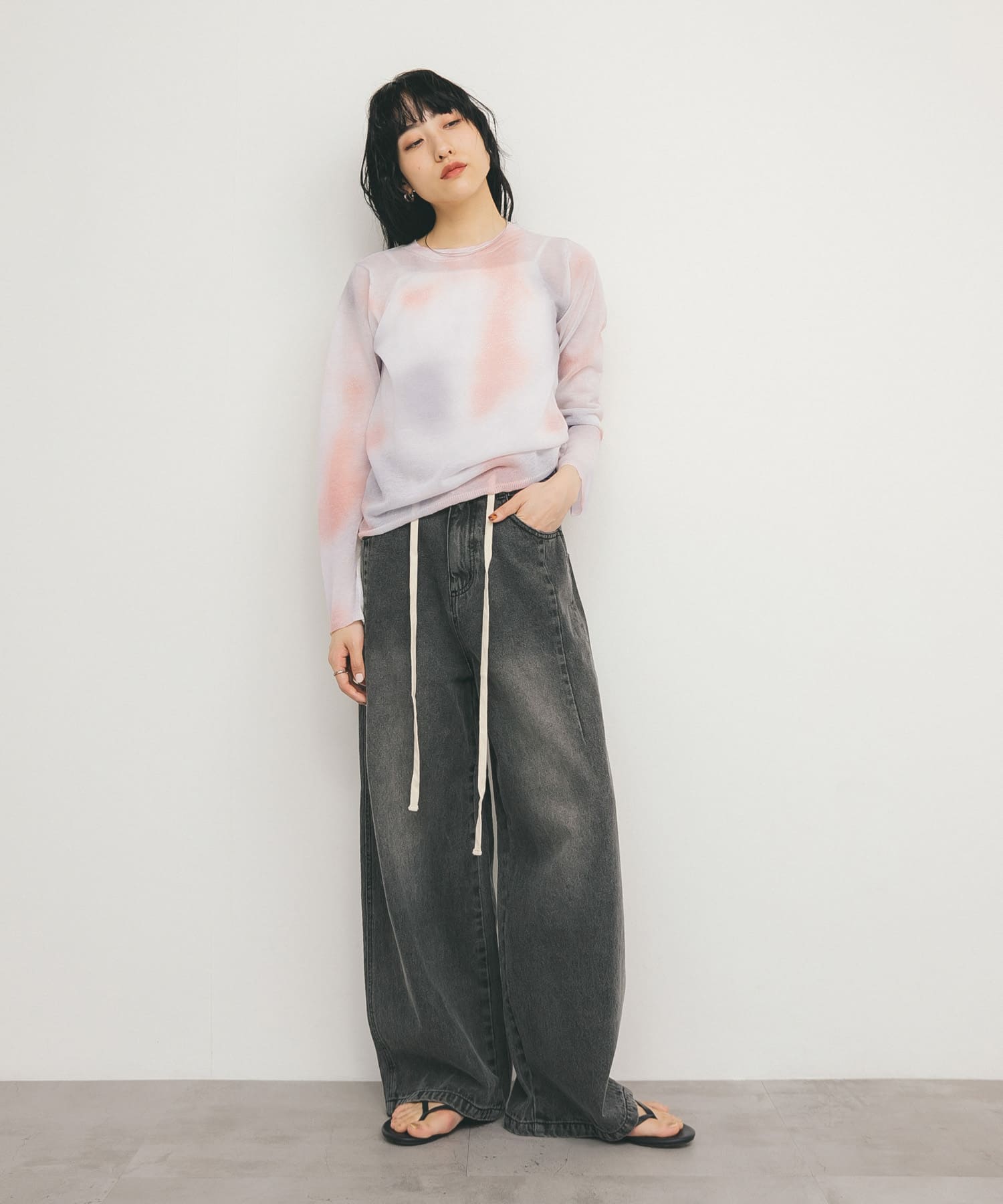 身長：160cm サイズ：one