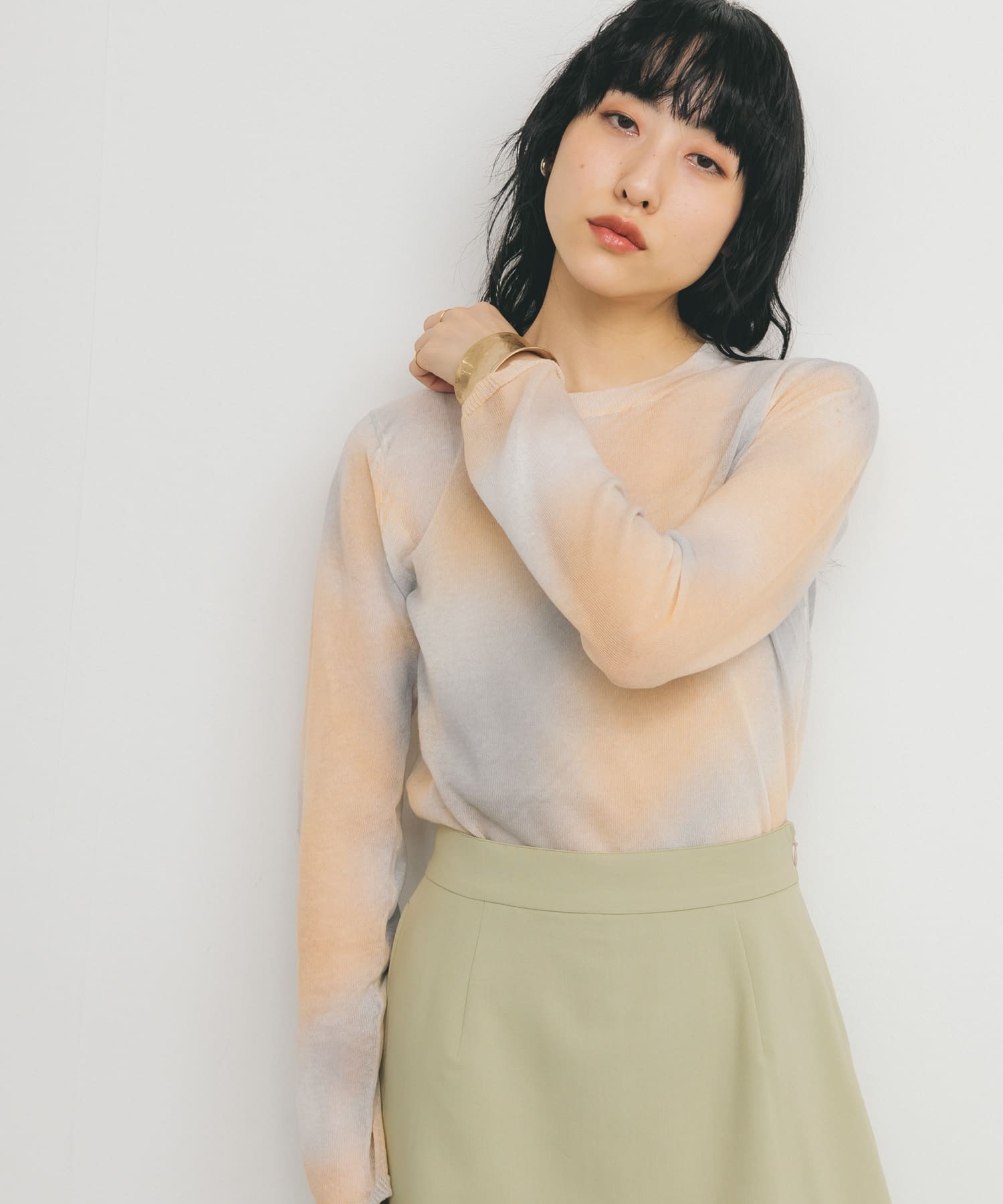 身長：160cm サイズ：one