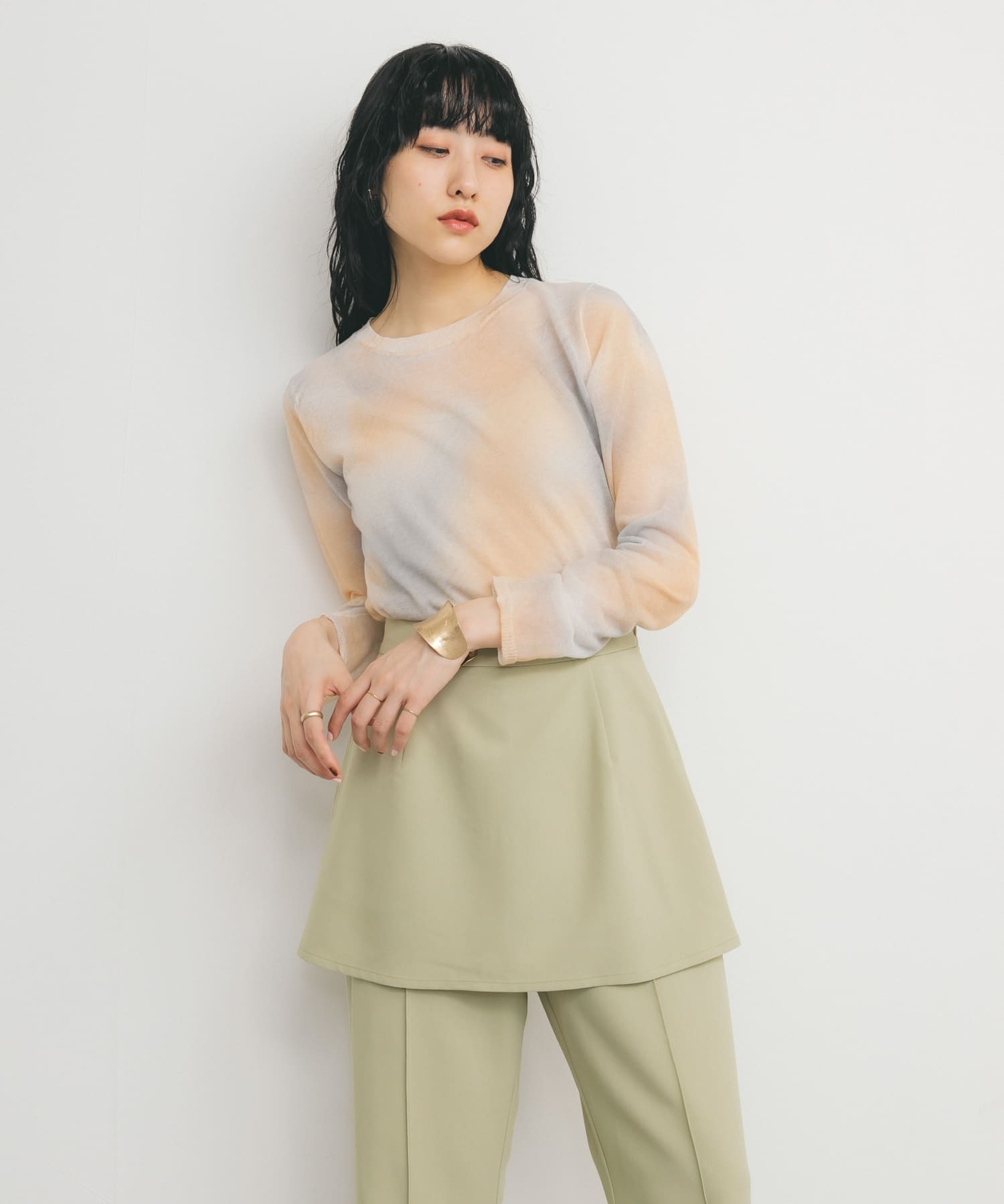 身長：160cm サイズ：one