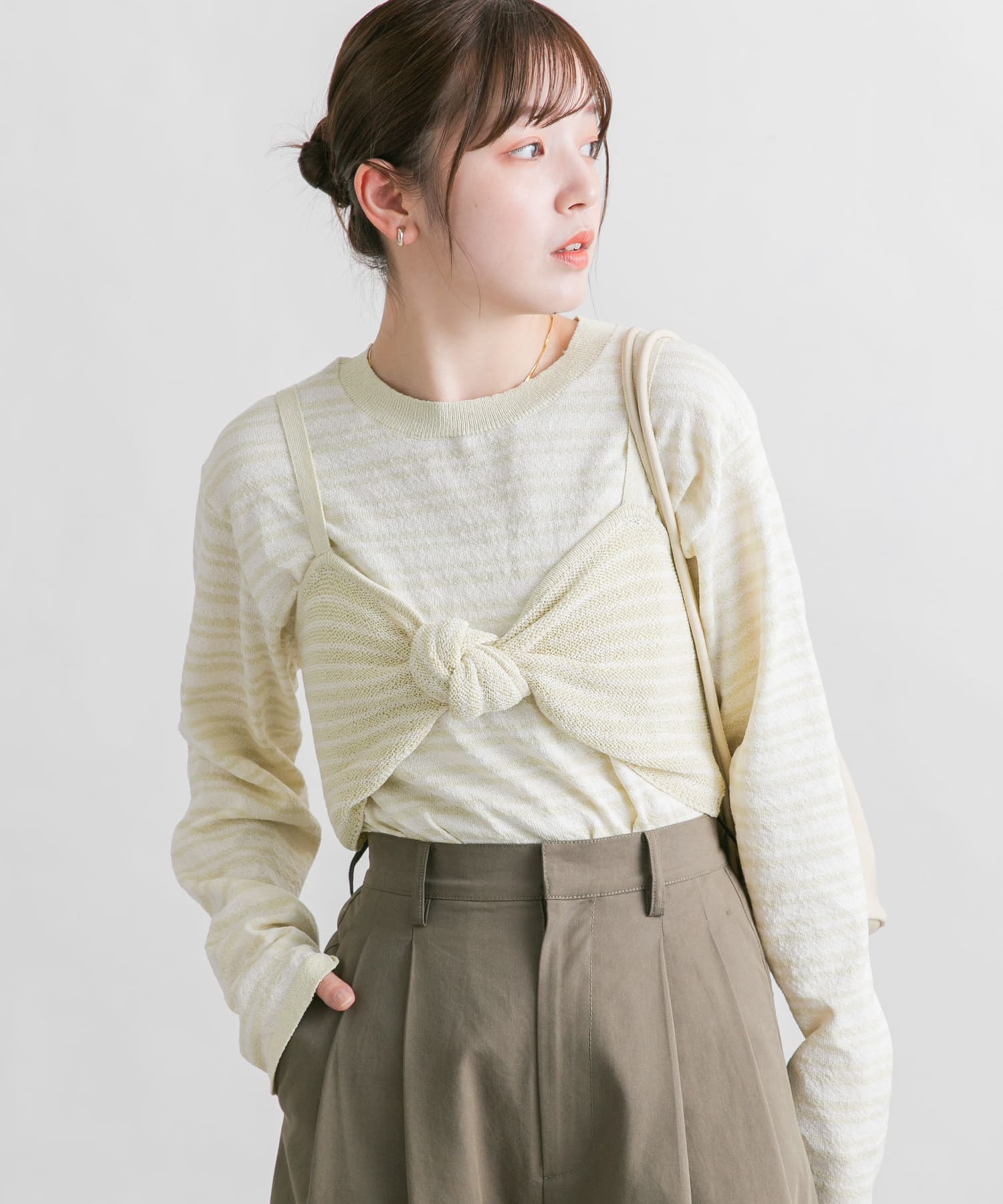 身長：160cm サイズ：one