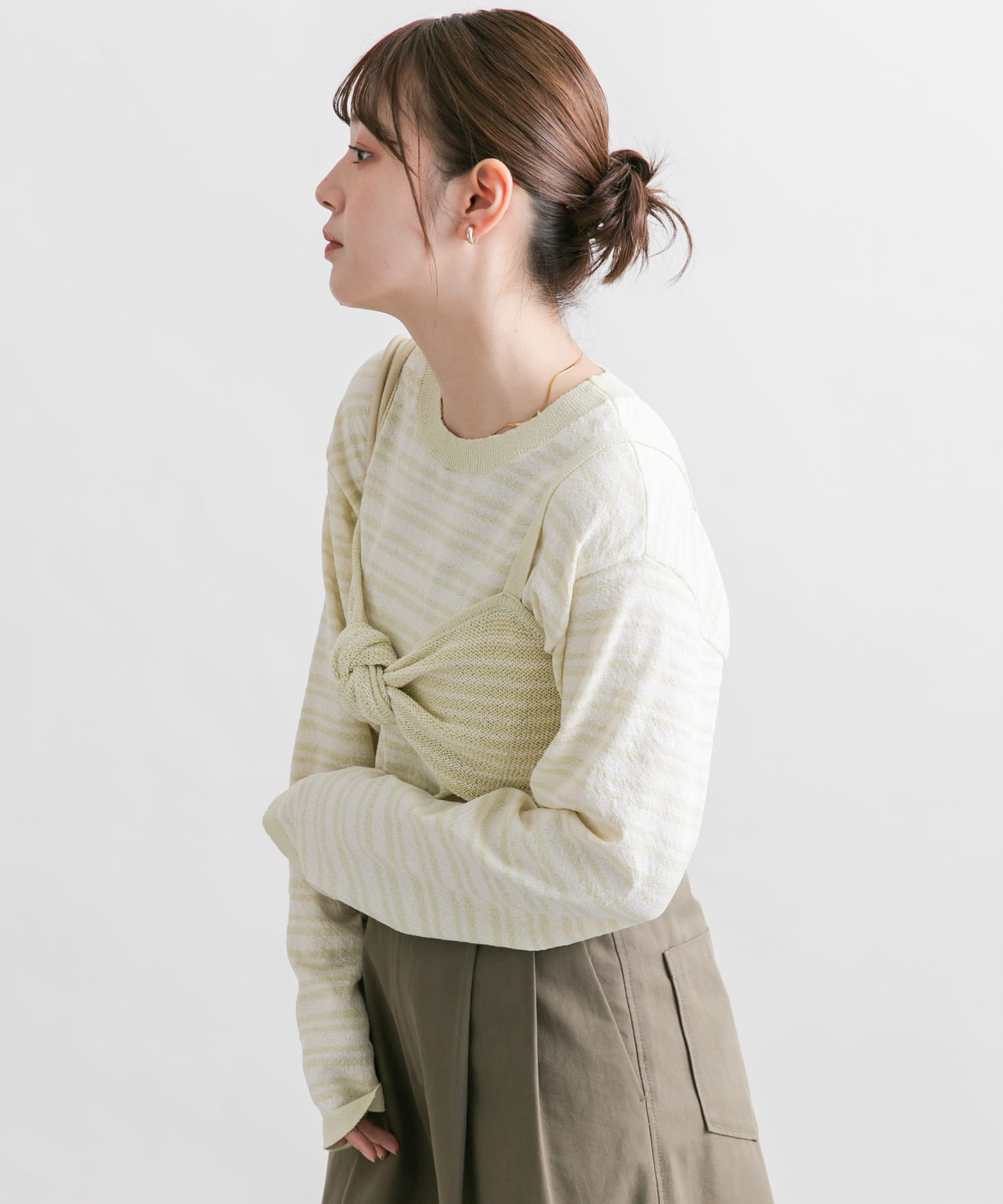 身長：160cm サイズ：one