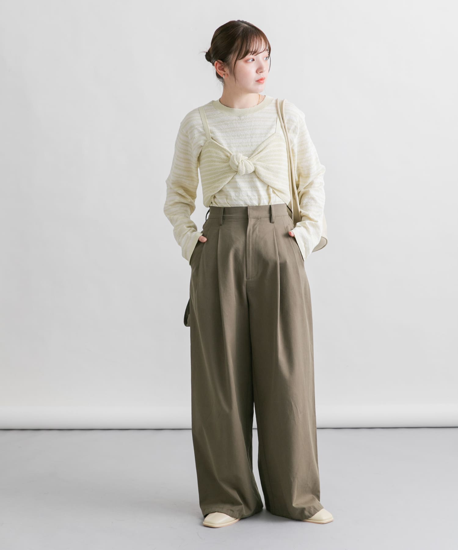 身長：160cm サイズ：one