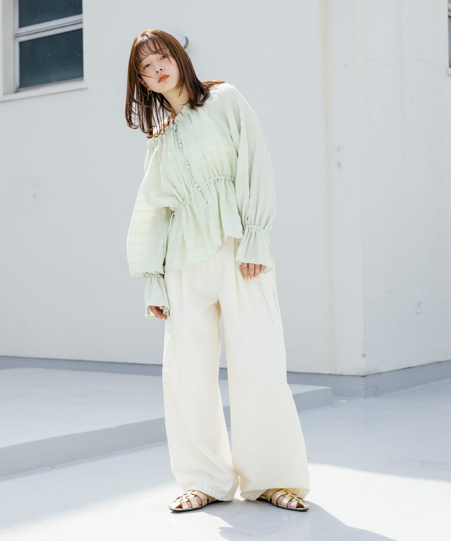 身長：160cm サイズ：one