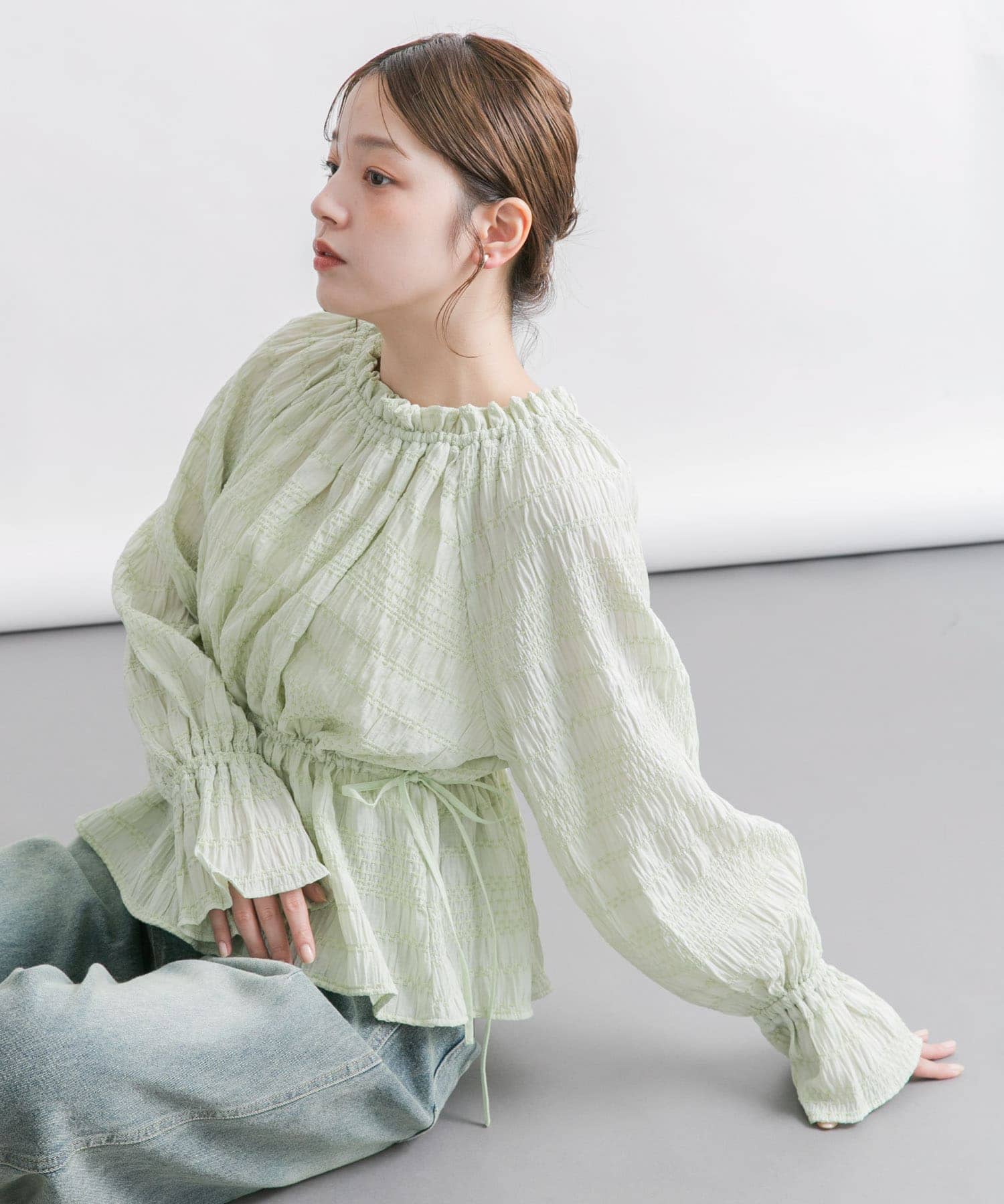 身長：160cm サイズ：one