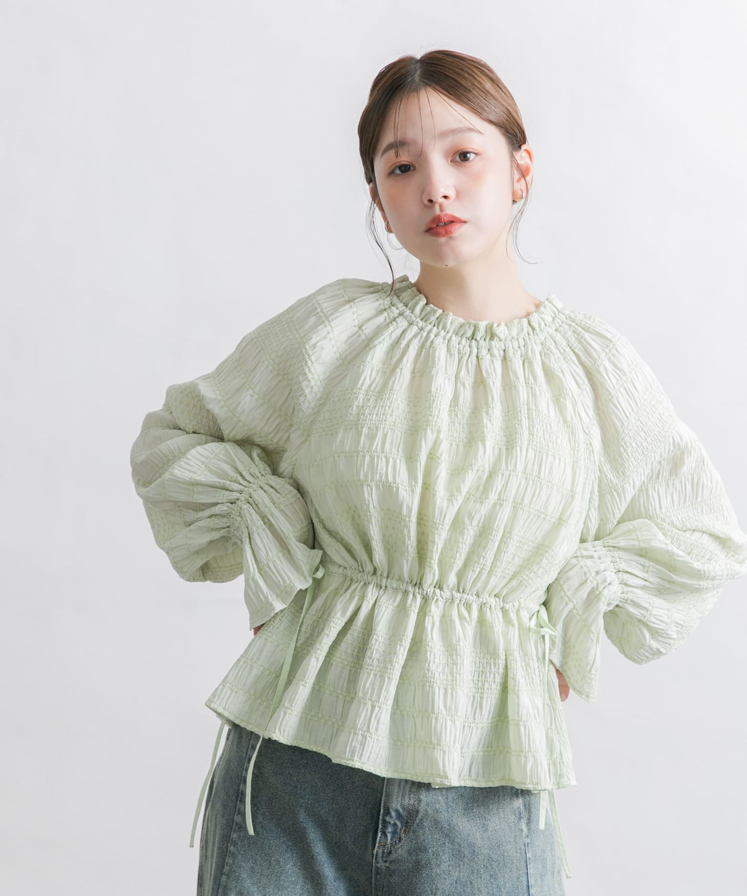 身長：160cm サイズ：one