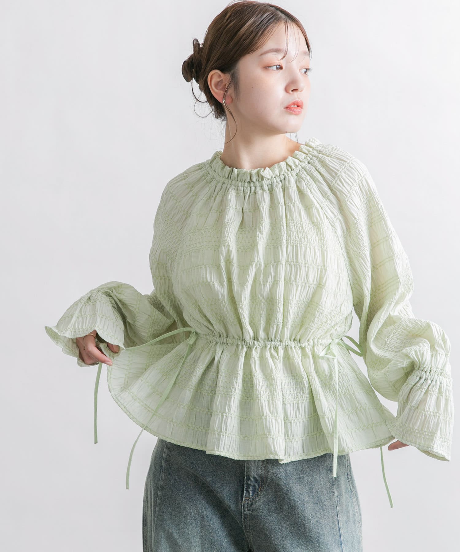 身長：160cm サイズ：one