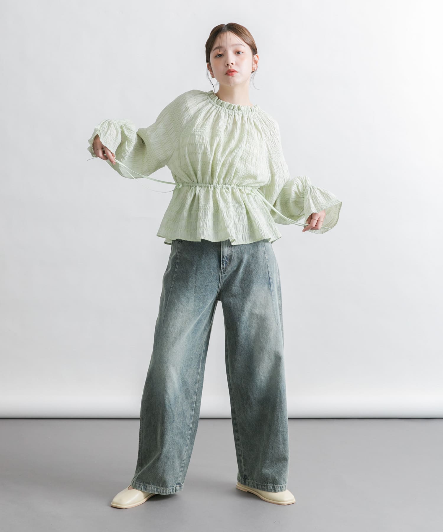 身長：160cm サイズ：one