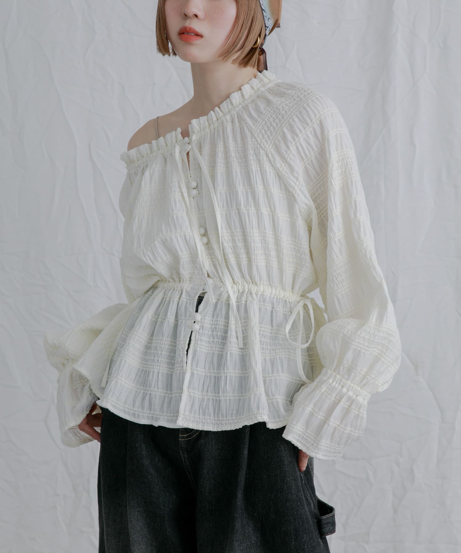 身長：153cm サイズ：one