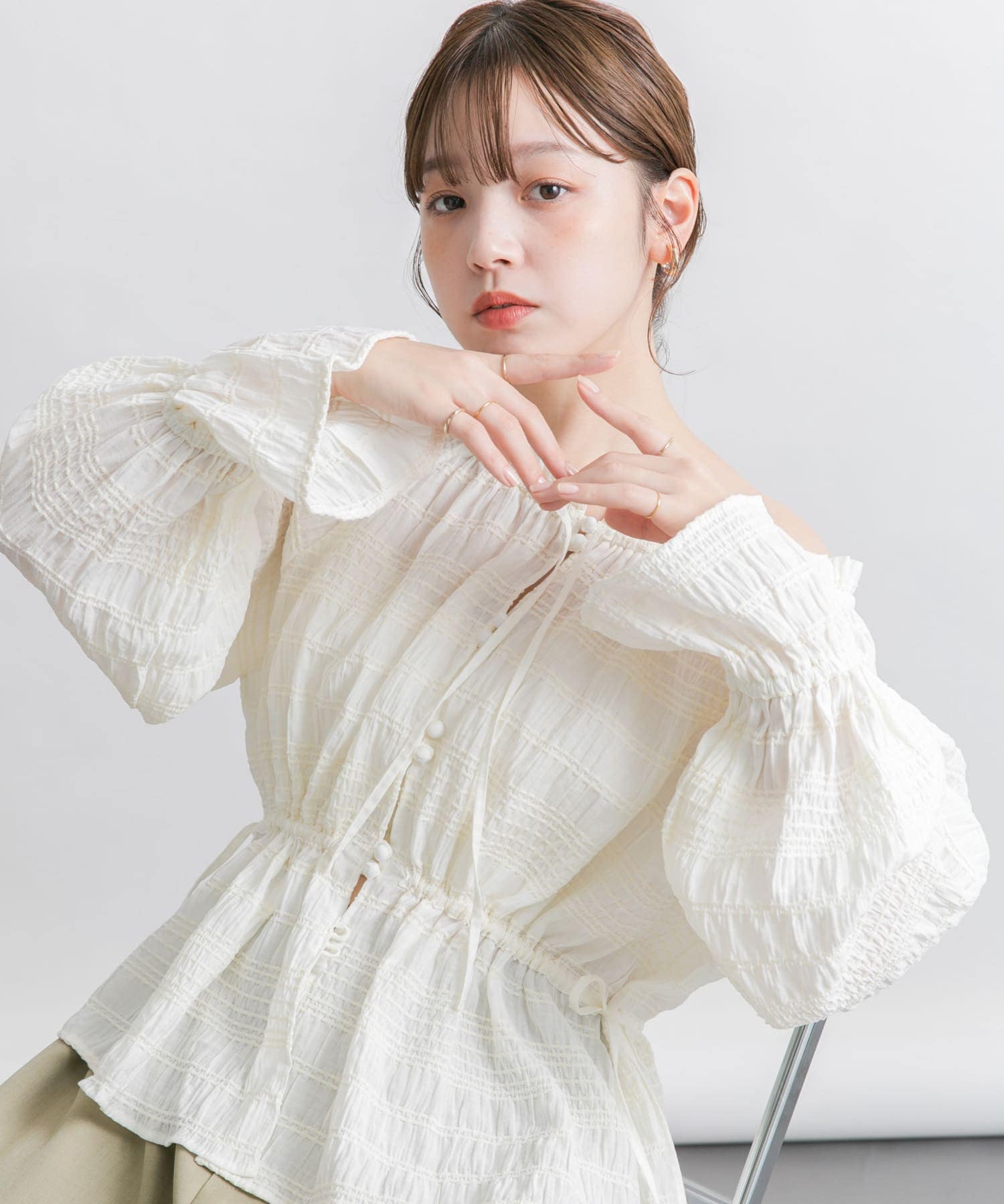 身長：160cm サイズ：one