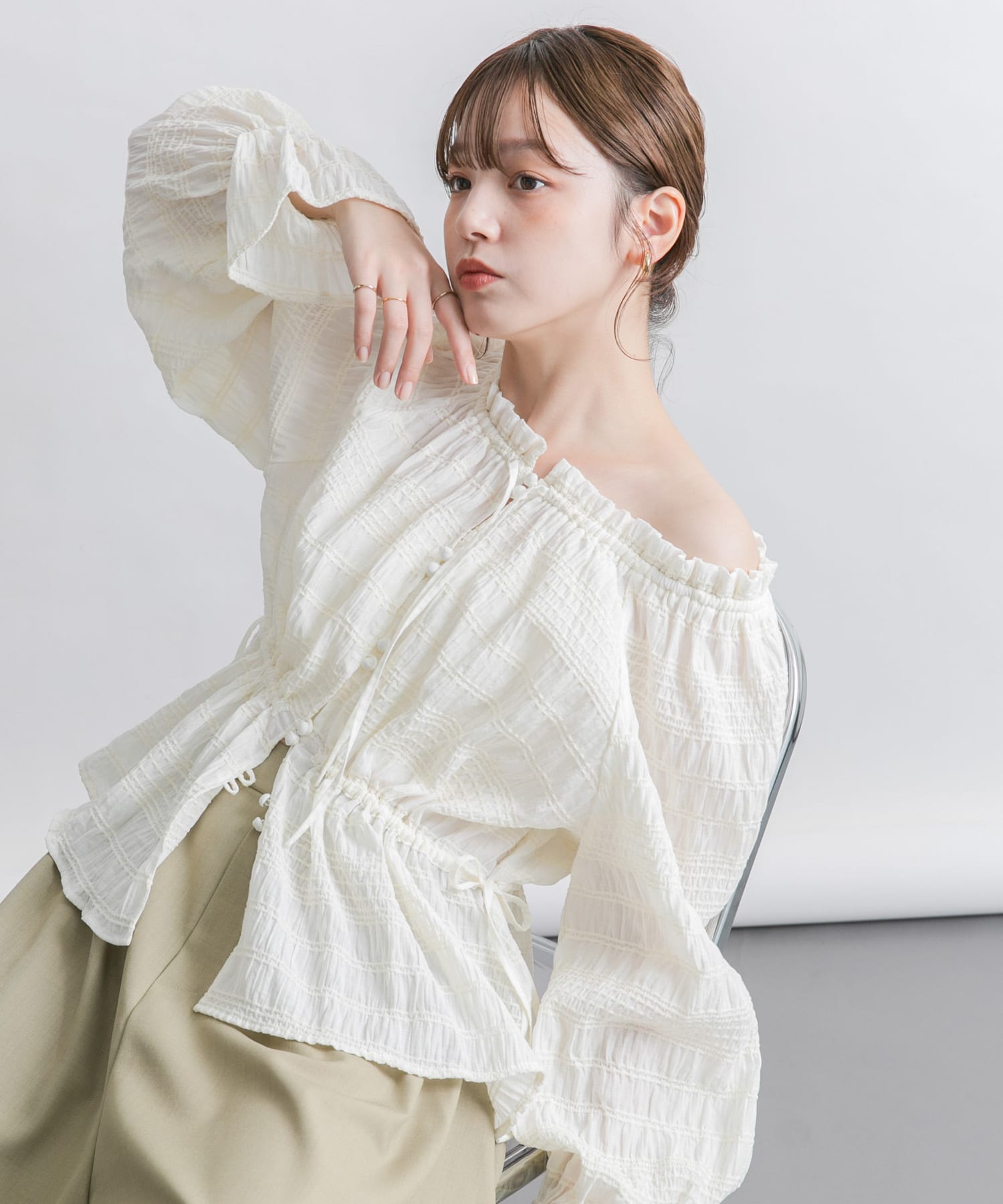 身長：160cm サイズ：one