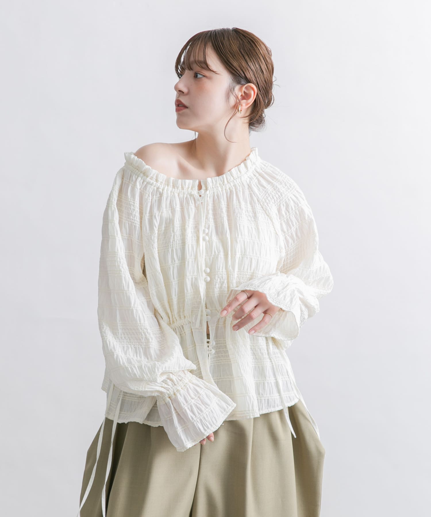 身長：160cm サイズ：one